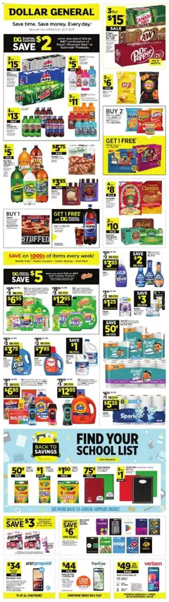 Preview of Dollar General weekly ads valid from 03.08.2025