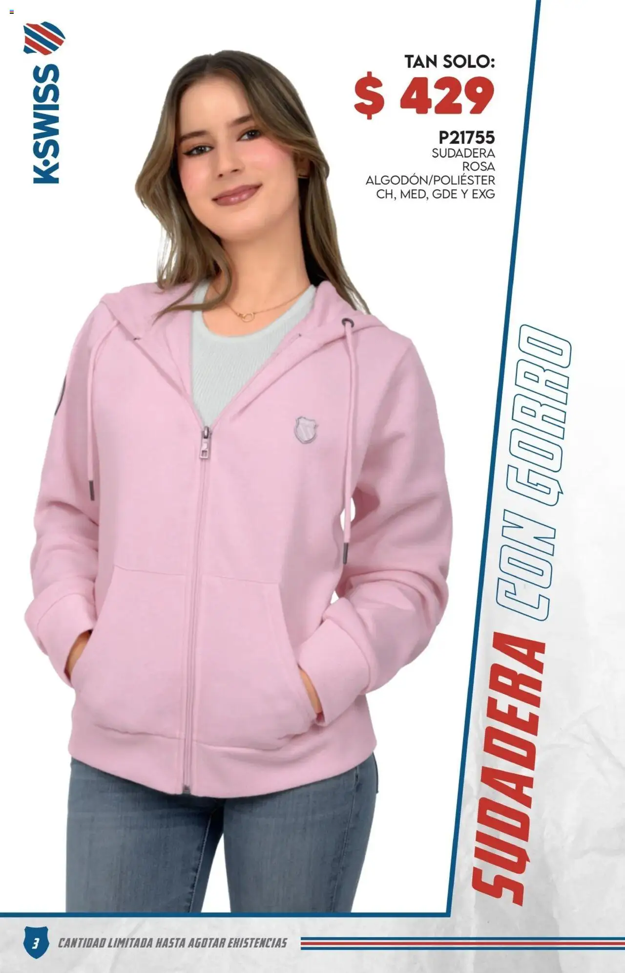 Nuevas ofertas de Cklass válidas en toda la República Mexicana desde el 29.09.2025. ¡Encuentra las mejores ofertas en Cklass - Catálogo Especial K-Swiss! | Página: 4 | Productos: Sudadera