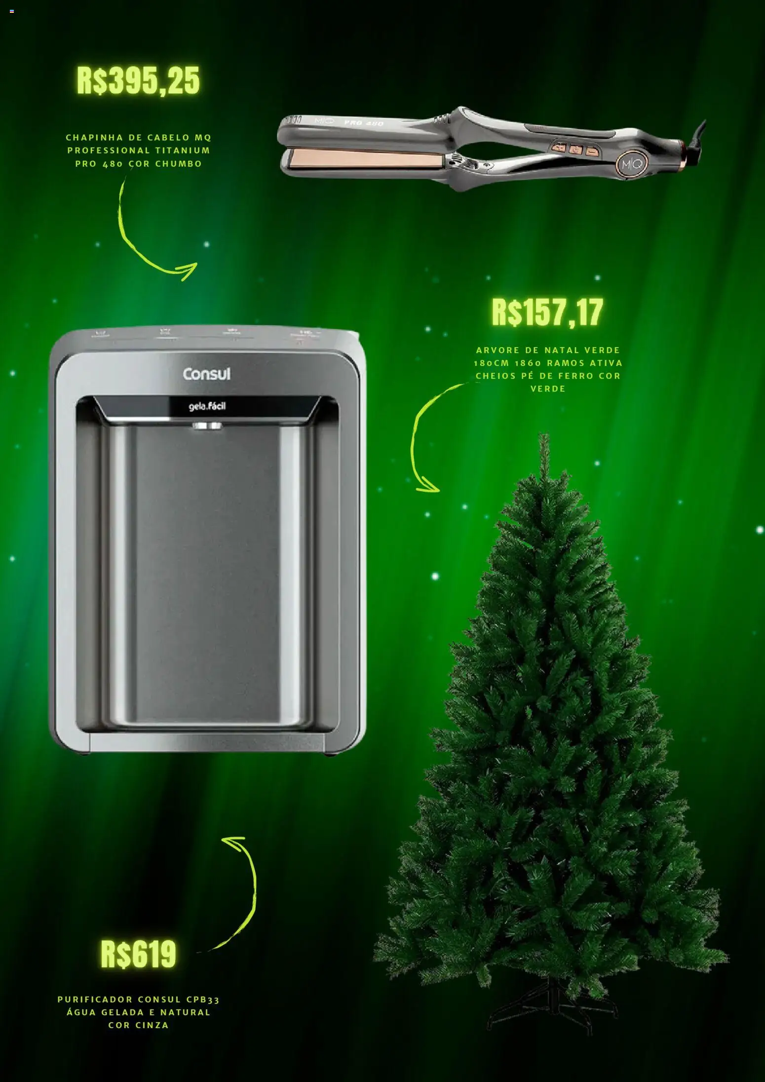 Mercado Livre Folheto - válido de 11.12.2025 | Página: 4 | Produtos: Ferro, Chapinha, Purificador, Árvore de natal