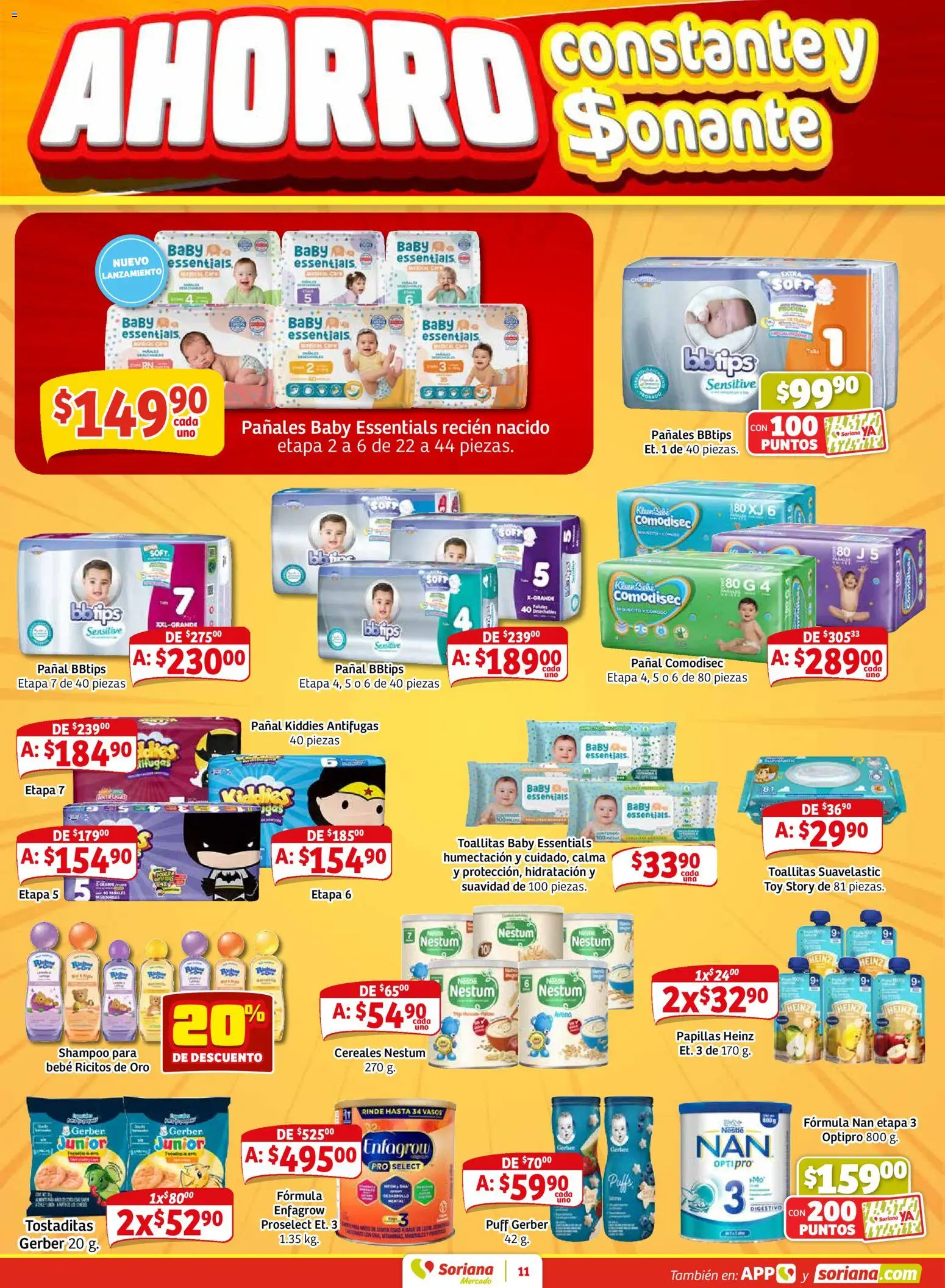 Nuevas ofertas de Soriana válidas en toda la República Mexicana desde el 27.02.2026. ¡Encuentra las mejores ofertas en Soriana Pesito Valedor Mercado: Camp, Chia, Oax, Q. Roo, Tab, Yuc! | Página: 19 | Productos: Cereales, Pañales, Vasos