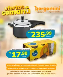Supermercado Bergamini - Ofertas da semana - Pré-Visualização do folheto da loja Supermercado Bergamini, válido de 22.10.2025 | Página: 20 | Produtos: Panela, Panela de pressão