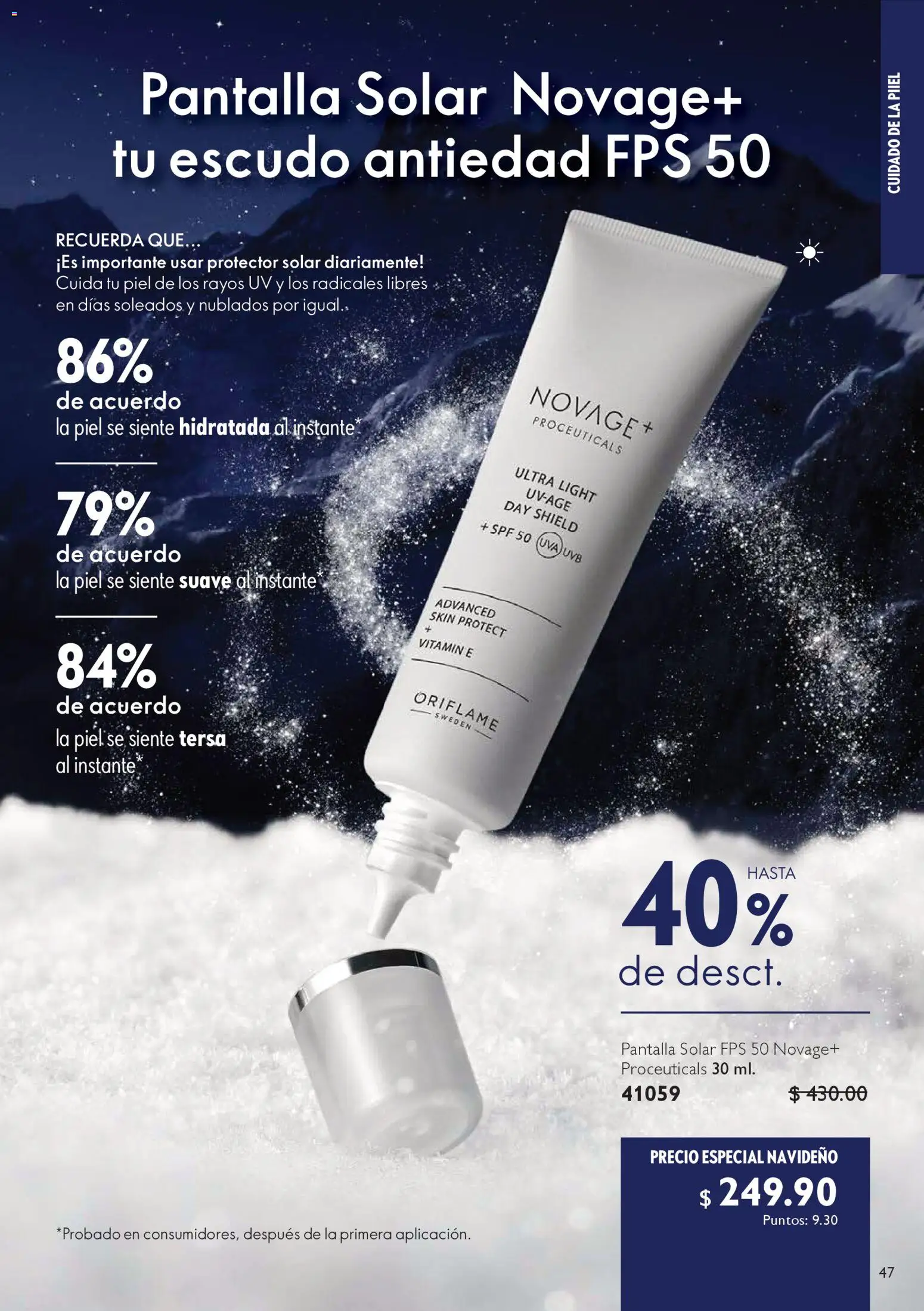 Nuevas ofertas de Oriflame válidas en toda la República Mexicana desde el 06.12.2025. ¡Encuentra las mejores ofertas en Oriflame campaña 12 2025! | Página: 47 | Productos: Protector solar