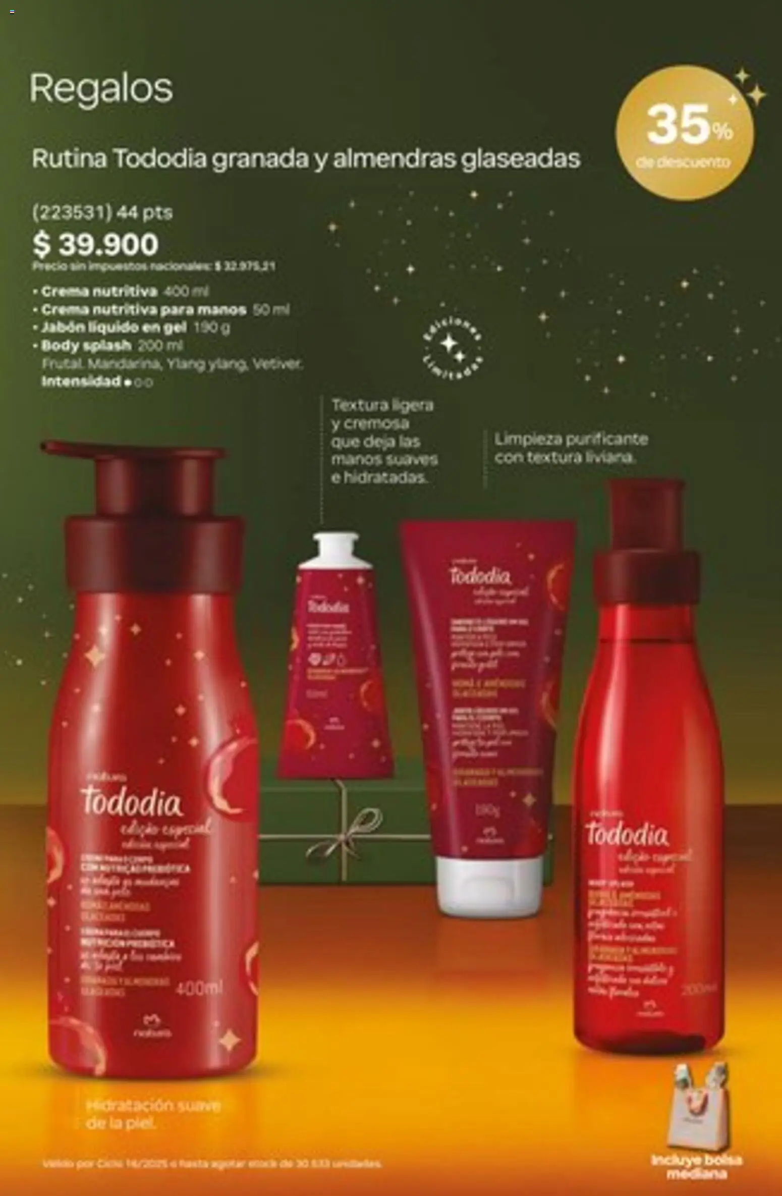 Catálogo Natura Ciclo 16/2025 │ válido desde el 01.11.2025 | Página: 27 | Productos: Body, Almendras, Jabón, Crema