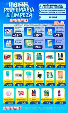 Bahamas Supermercados - Ofertas Higiene e Limpeza - Pré-Visualização do folheto da loja Bahamas Supermercados, válido de 15.12.2025