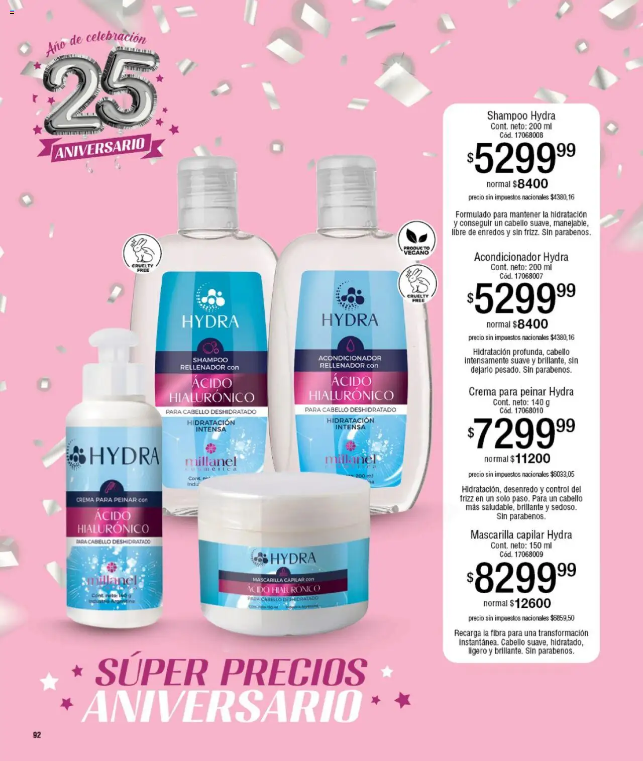 Millanel catálogo │ válido desde el 15.09.2025 | Página: 92 | Productos: Mascarilla, Shampoo, Acondicionador, Crema