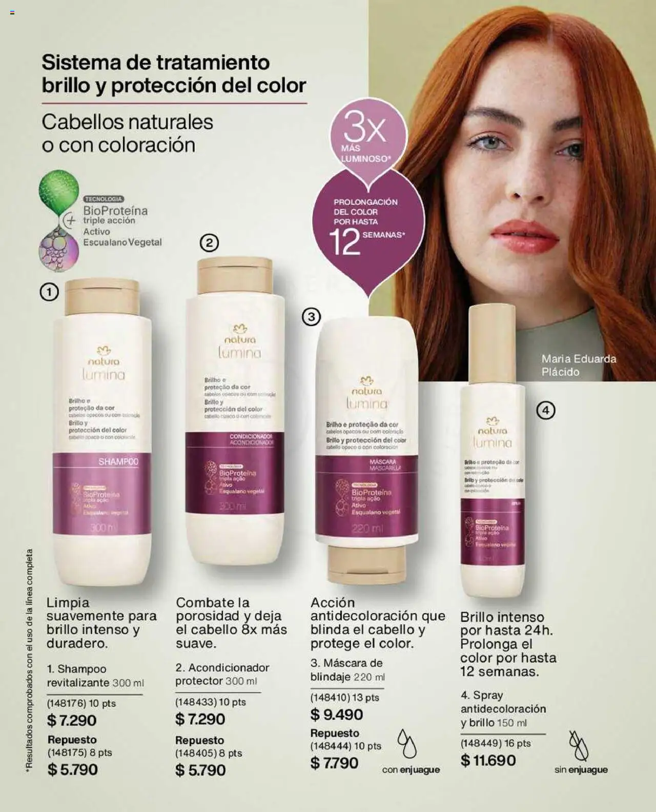 Natura catálogo │ válido desde el 22.07.2025 | Página: 130 | Productos: Brillo, Máscara, Acondicionador, Shampoo