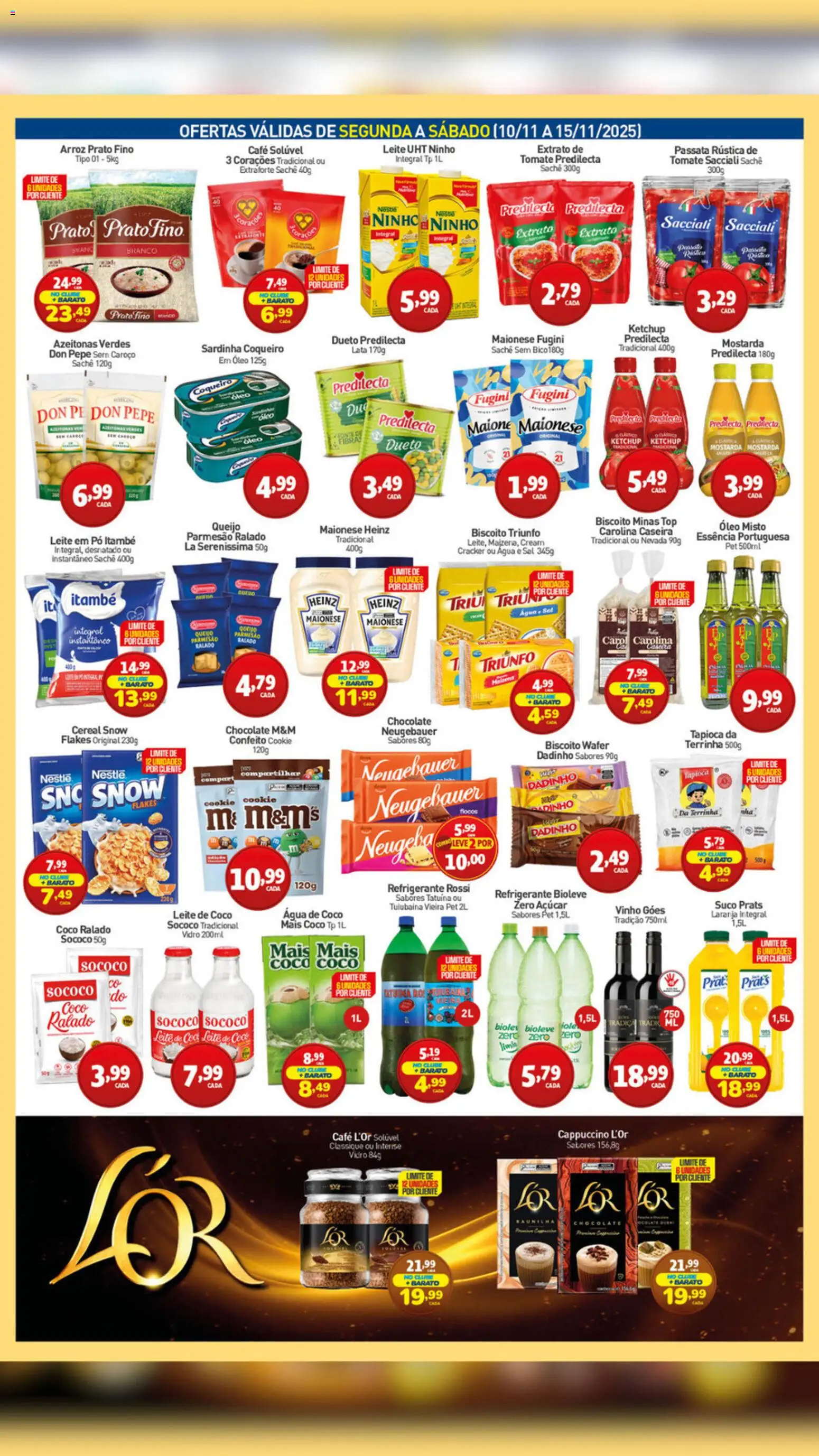 Rede Bom Lugar Folheto - válido de 10.11.2025 | Página: 2 | Produtos: Leite, Óleo, Bico, Sardinha