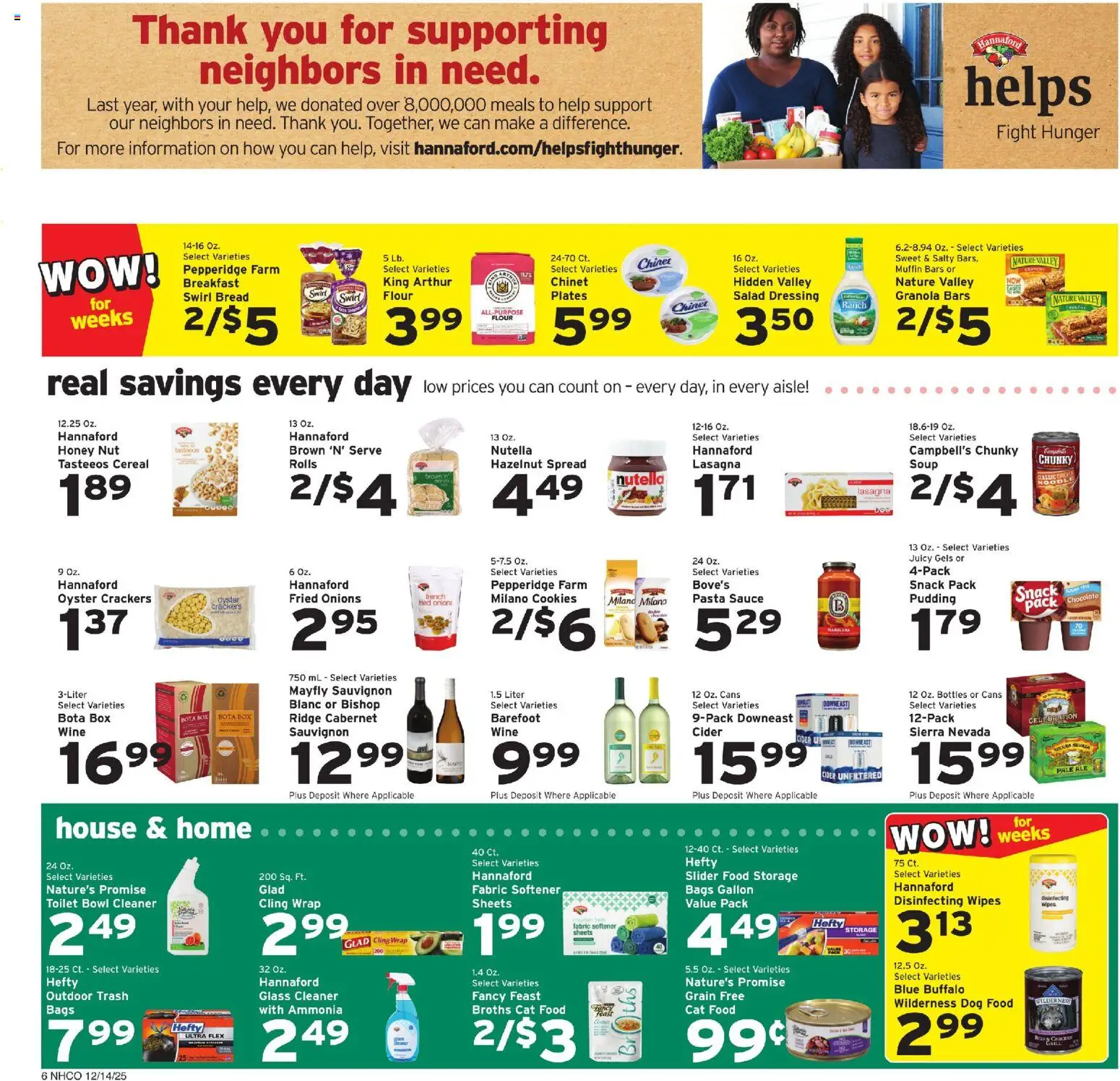 Hannaford Weekly Ad - valid from 14.12.2025 | Page: 6 | Products: Cider, Ridge, Salad, Muffin