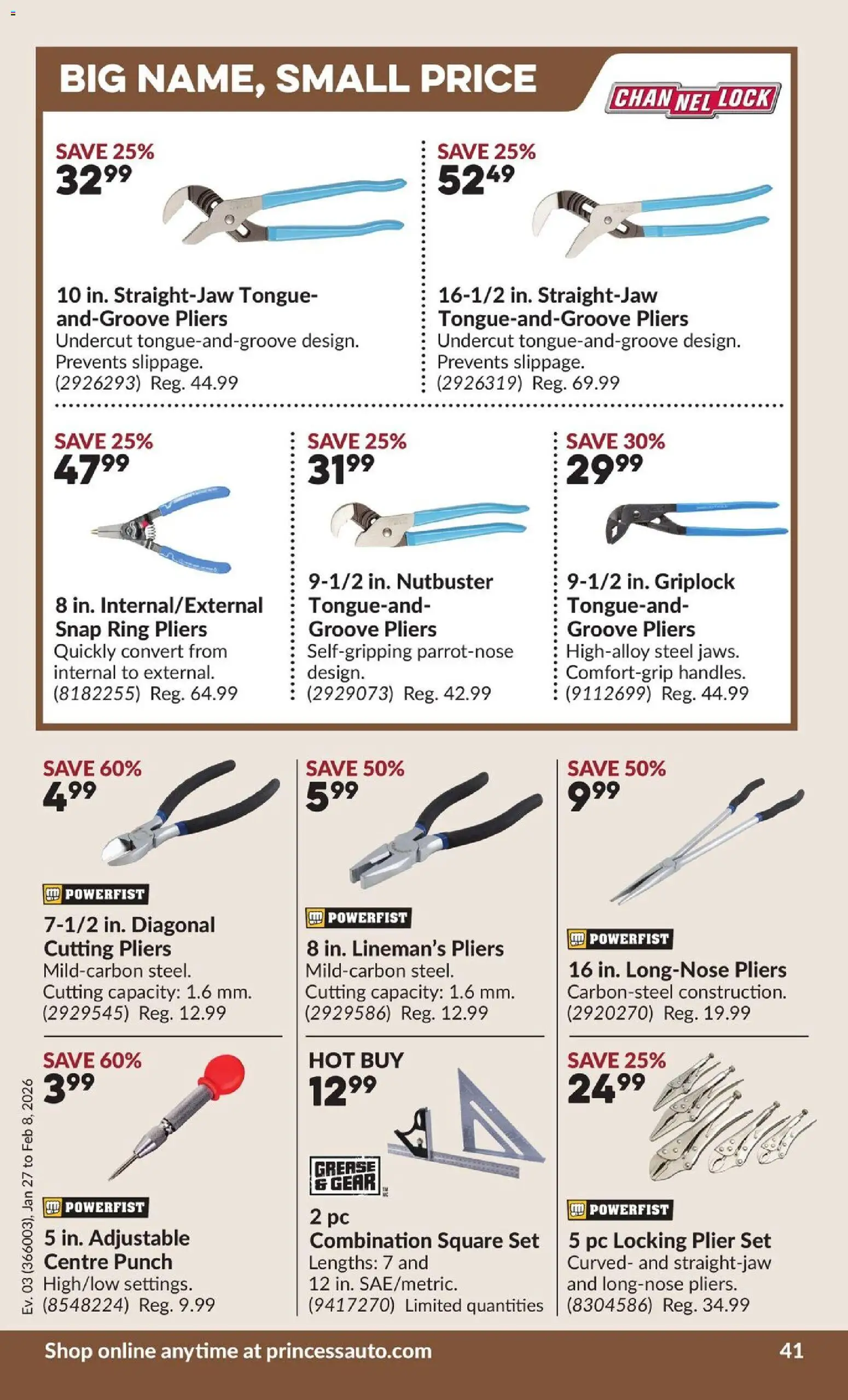 Princess Auto flyer valid from 27.01.2026 | Page: 49 | Products: PC