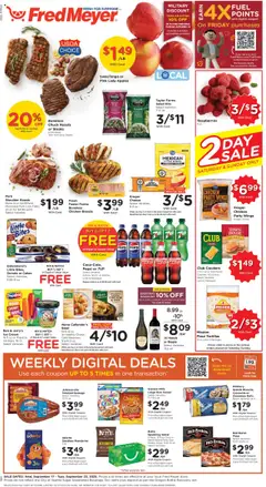Preview of Fred Meyer weekly ads valid from 17.09.2025