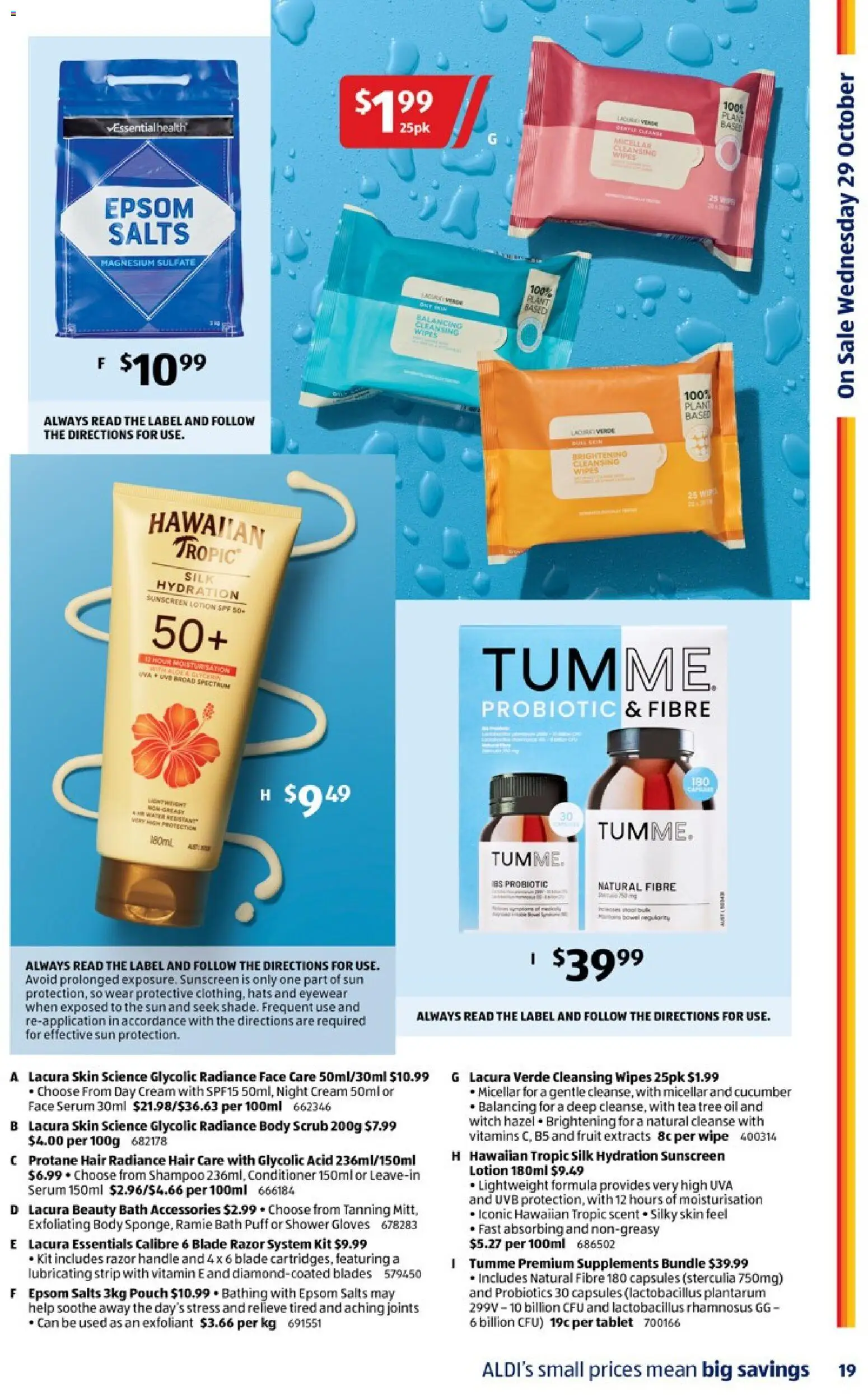 Aldi catalogue - valid from 29.10.2025 | Page: 19 | Products: Scrub, Lotion, Cream, Body scrub