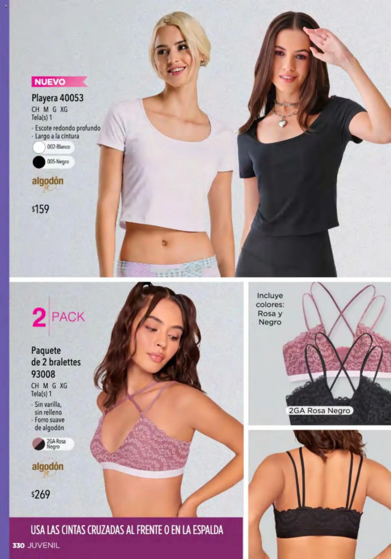 Nuevas ofertas de Ilusión válidas en toda la República Mexicana desde el 01.03.2026. ¡Encuentra las mejores ofertas en Ilusión catálogo Primavera! | Página: 332 | Productos: Algodón, Playera