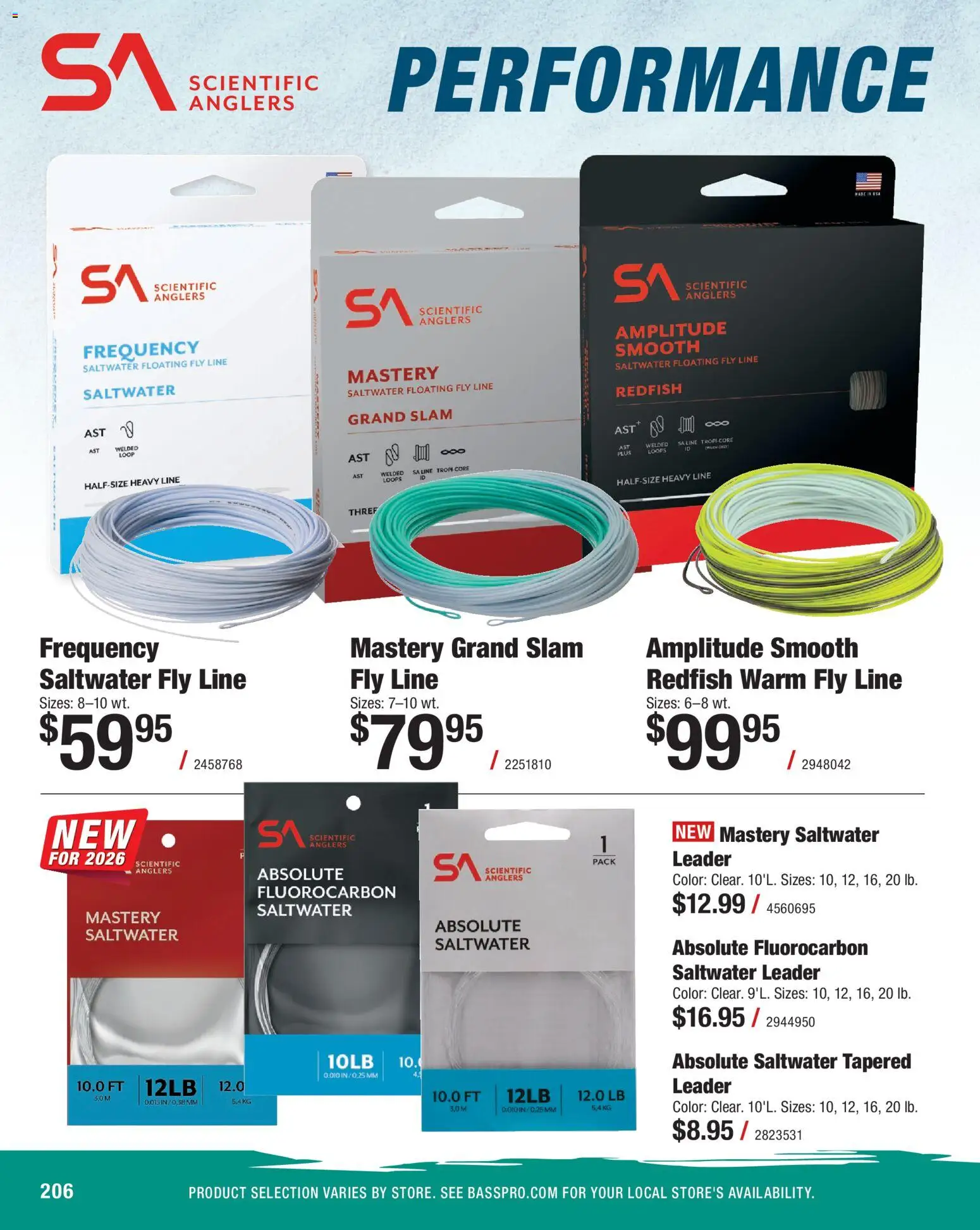 Cabela's Saltwater Specialist 26 - valid from 15.12.2025 | Page: 206 | Products: Fly Line