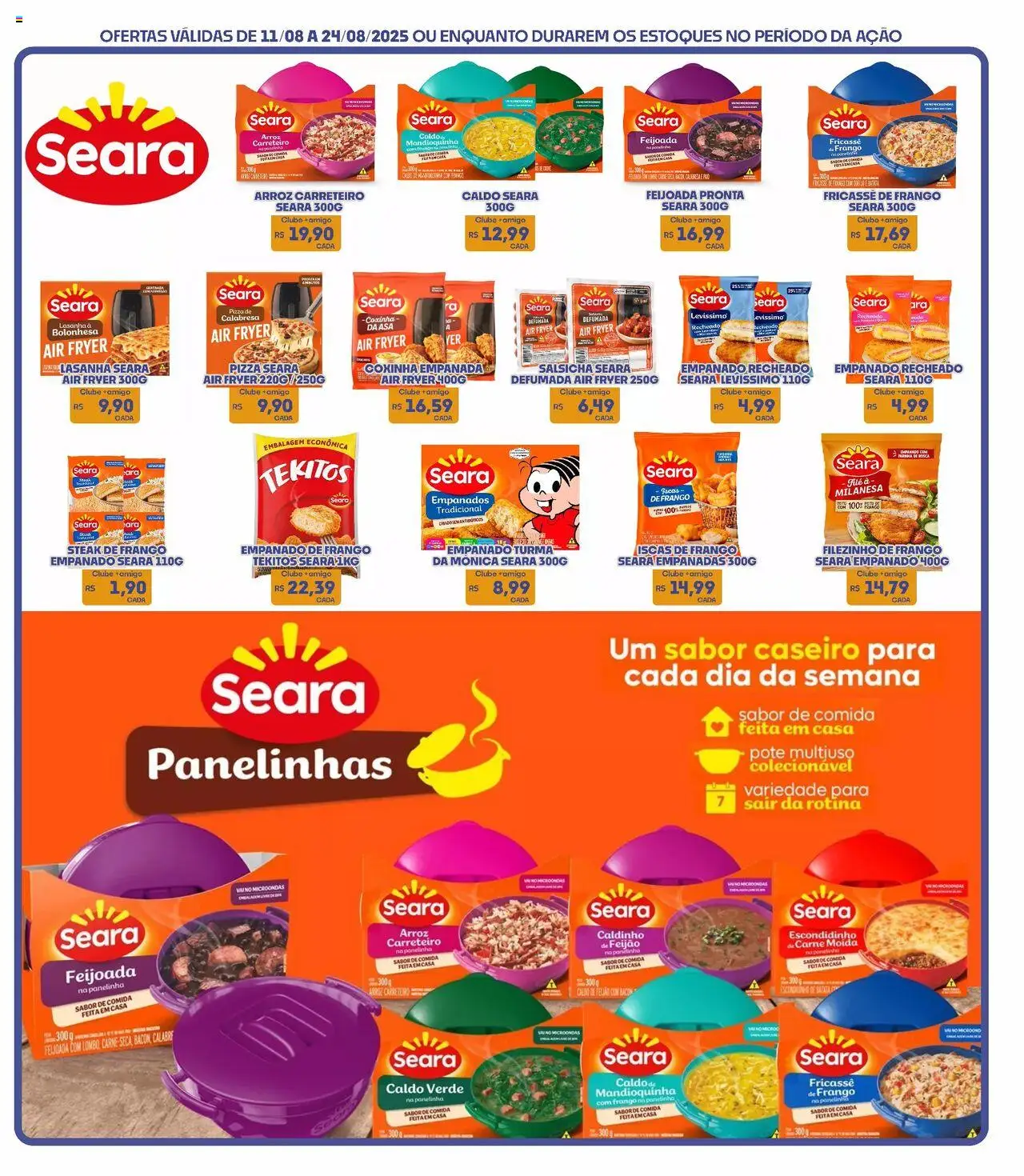 Boa Supermercados Folheto - válido de 11.08.2025 | Página: 3 | Produtos: Mandioquinha, Microondas, Carne, Carne moída