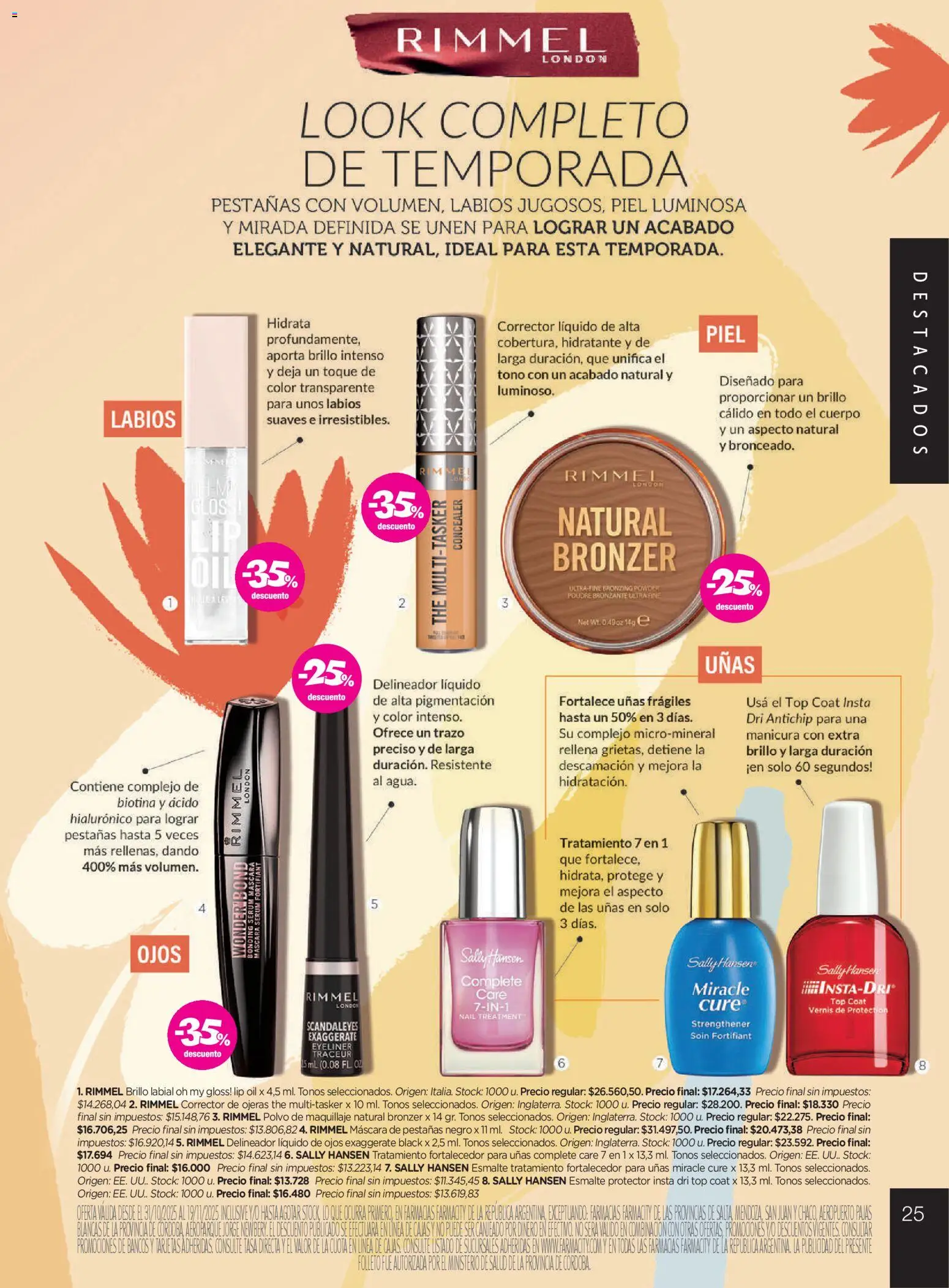 Farmacity catálogo │ válido desde el 30.10.2025 | Página: 25 | Productos: Top, Serum, Brillo, Corrector de ojeras