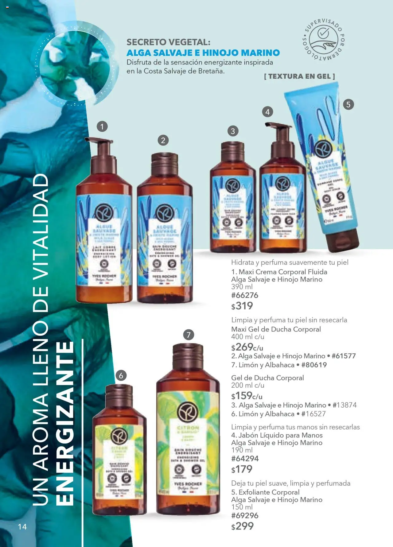 Nuevas ofertas de Yves Rocher válidas en toda la República Mexicana desde el 07.10.2025. ¡Encuentra las mejores ofertas en Yves Rocher - Campaña 14 2025! | Página: 14 | Productos: Crema, Hinojo, Limón, Jabón