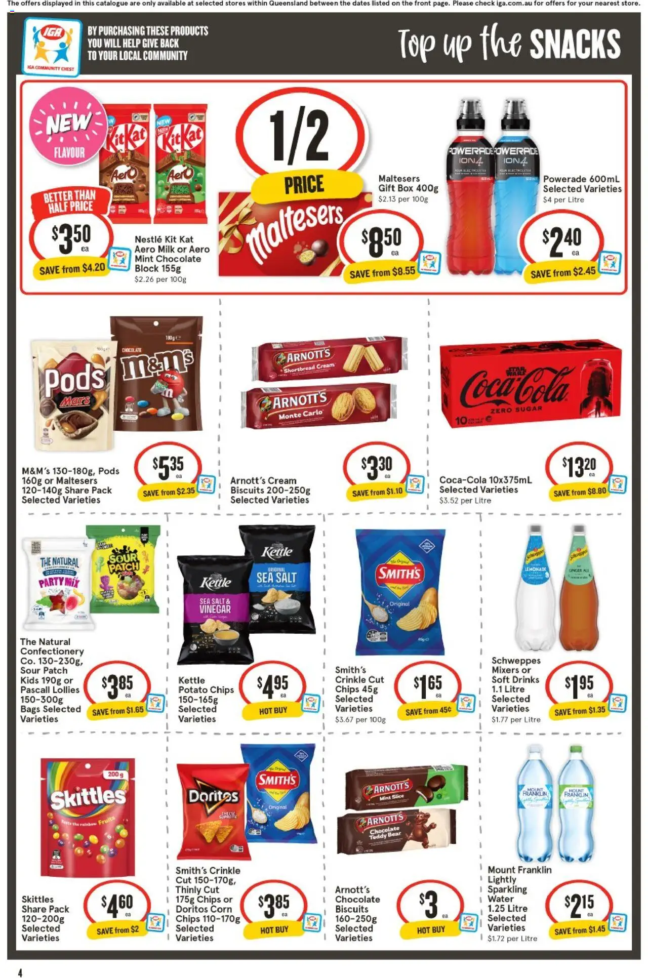 IGA catalogue - valid from 13.08.2025 | Page: 5 | Products: Ginger, Cream, Biscuits, Water