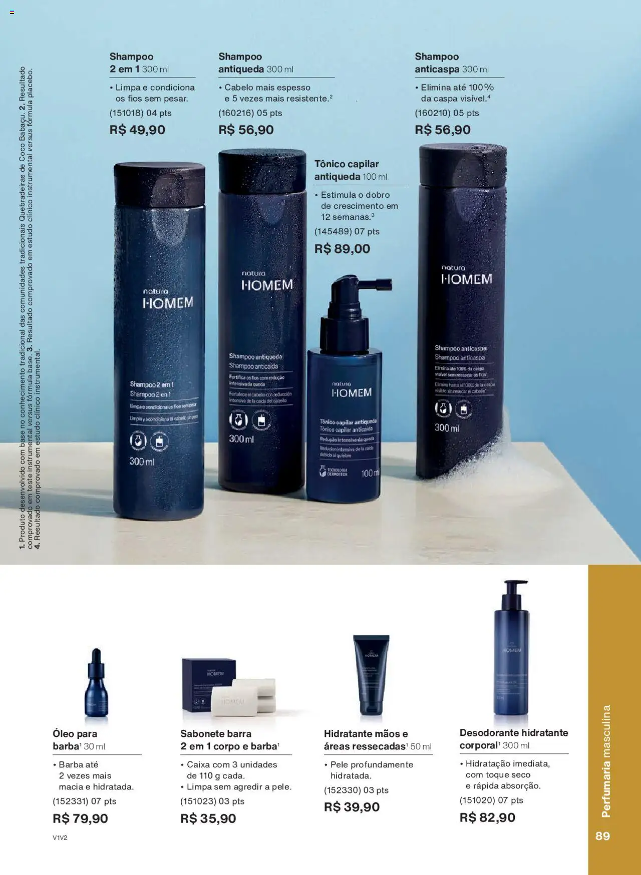 Natura Folheto - válido de 01.10.2025 | Página: 89 | Produtos: Coco, Tônico, Desodorante, Base