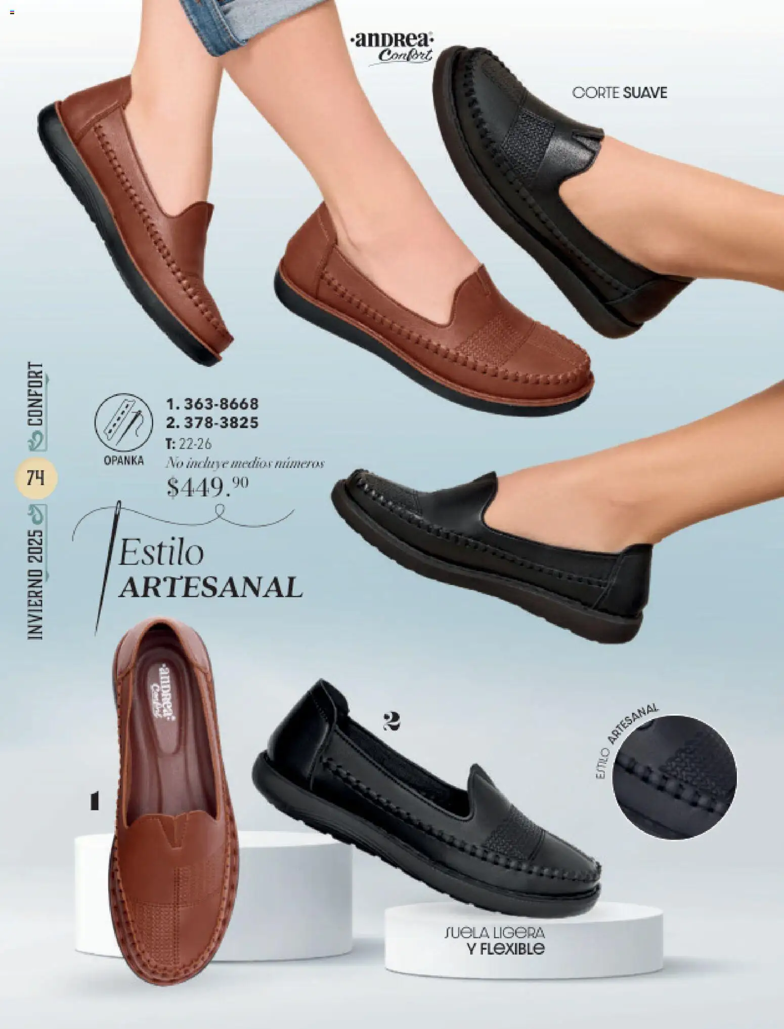 Nuevas ofertas de Andrea válidas en toda la República Mexicana desde el 26.11.2025. ¡Encuentra las mejores ofertas en Andrea catálogo Invierno! | Página: 74 | Productos: Flexible