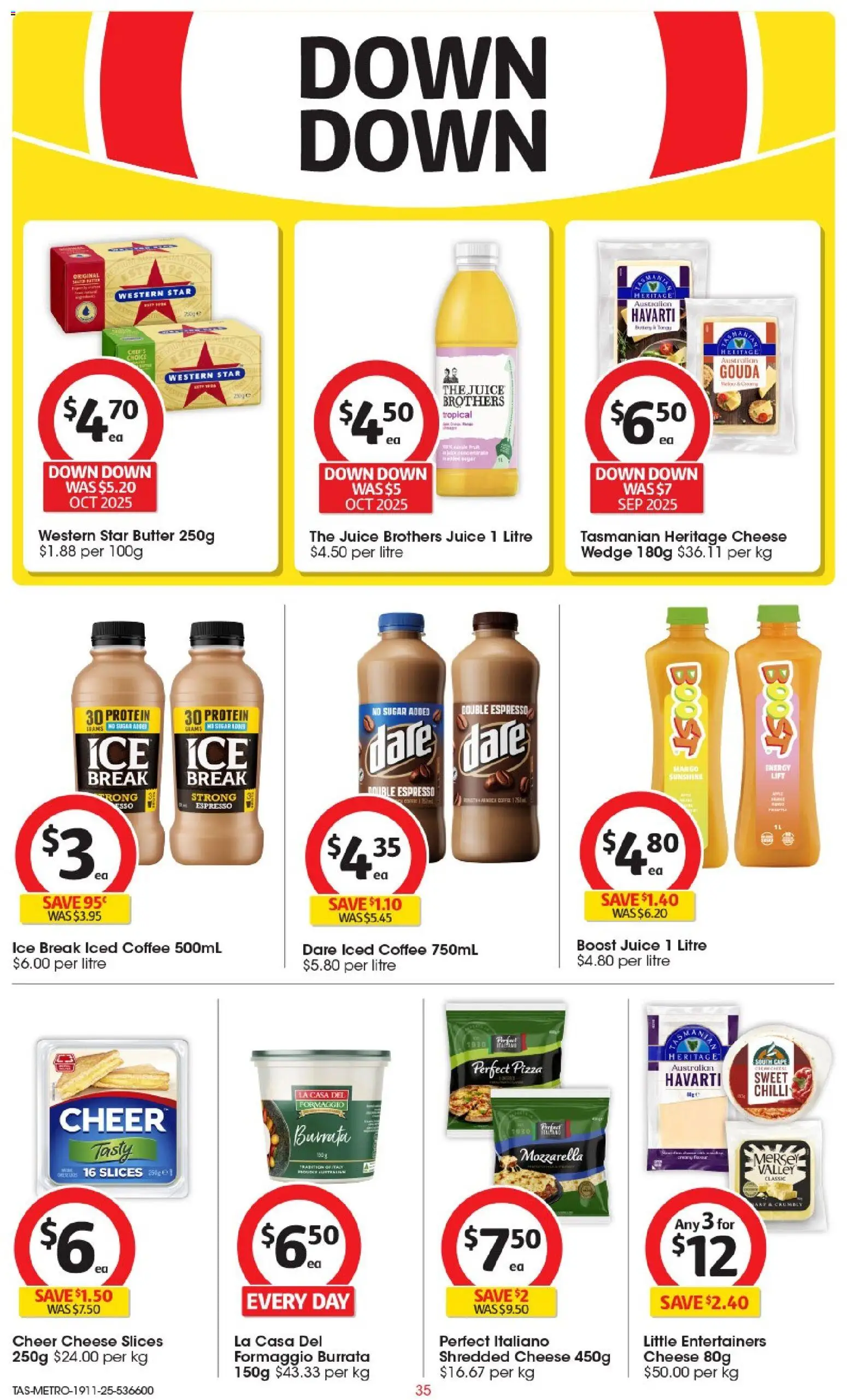Coles catalogue - valid from 19.11.2025 | Page: 36 | Products: Pizza, Juice, Sugar, Chilli