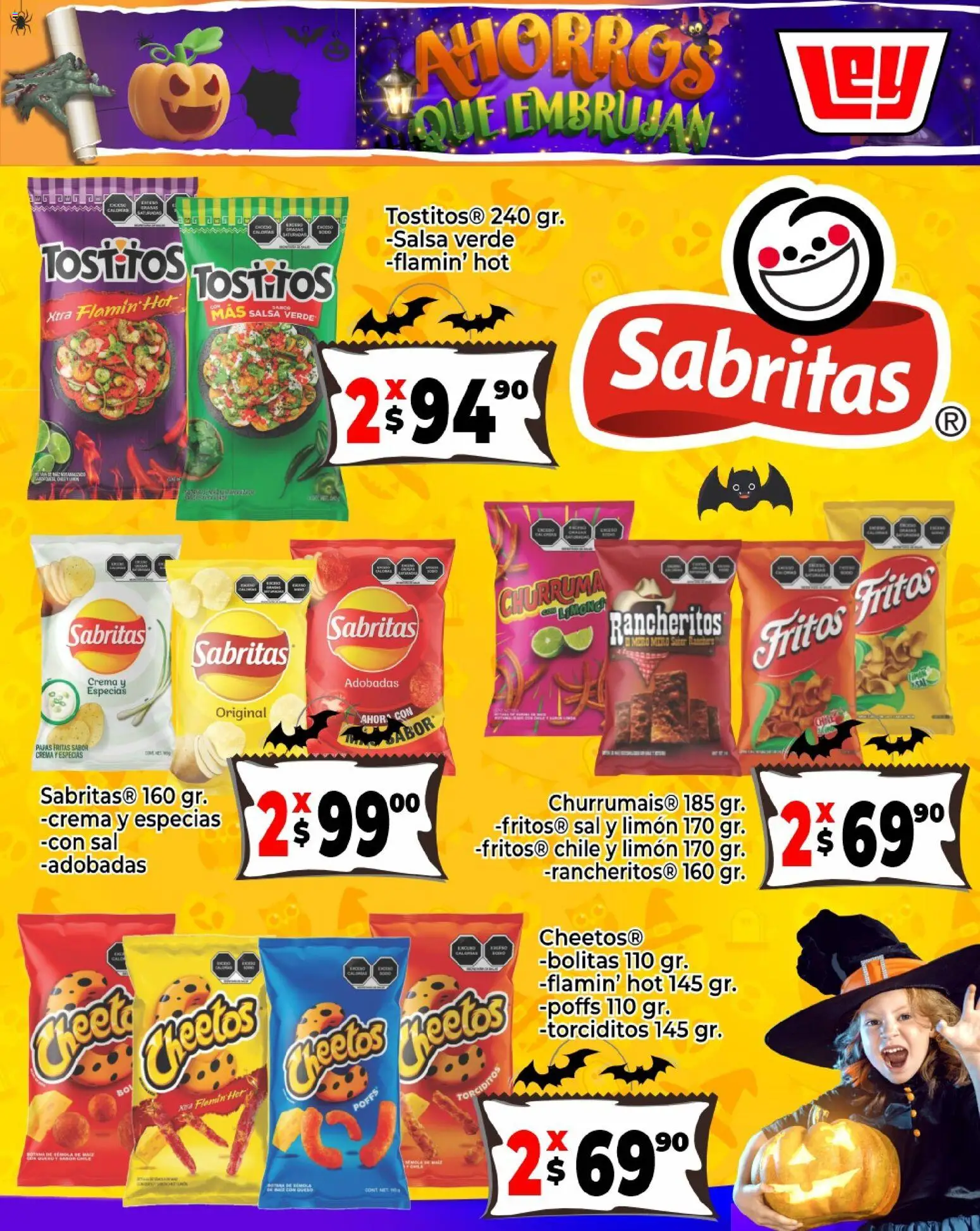 Nuevas ofertas de Casa Ley válidas en toda la República Mexicana desde el 24.10.2025. ¡Encuentra las mejores ofertas en Casa Ley Folleto Halloween! | Página: 17 | Productos: Sal, Crema, Limón
