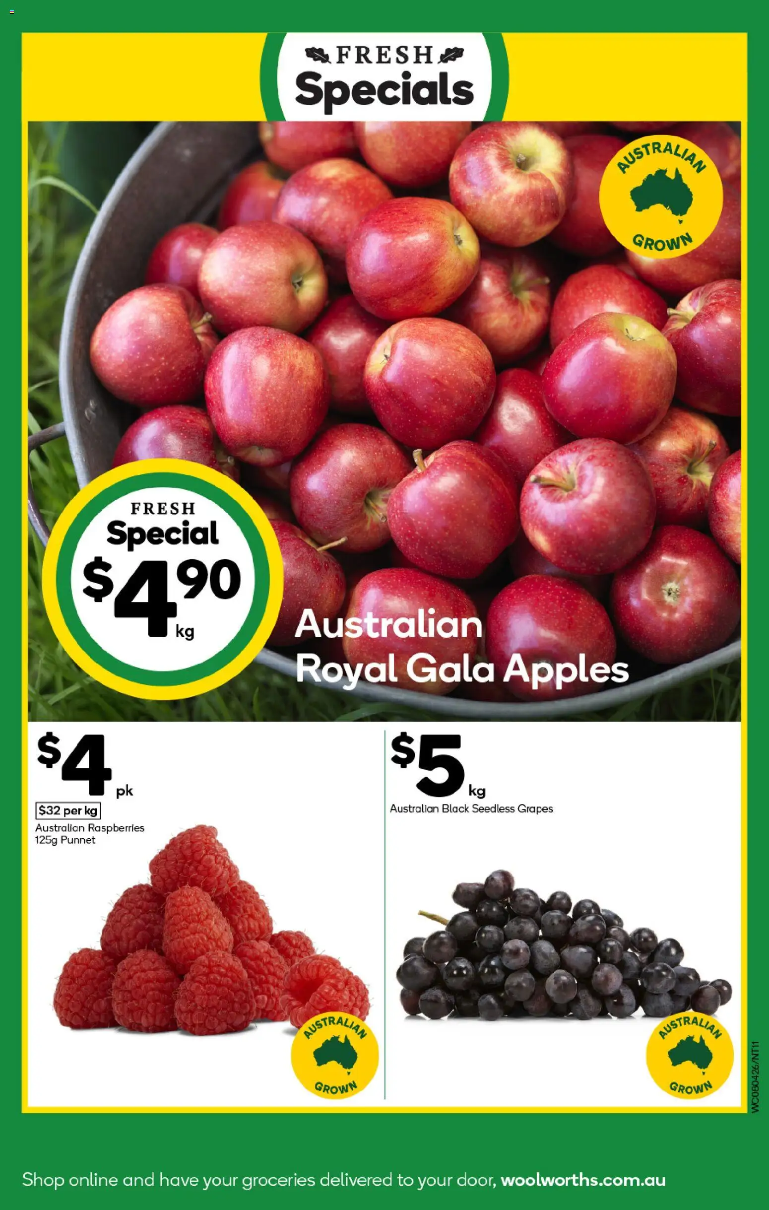 Woolworths catalogue - valid from 08.04.2026 | Page: 11 | Products: Apples, Grapes