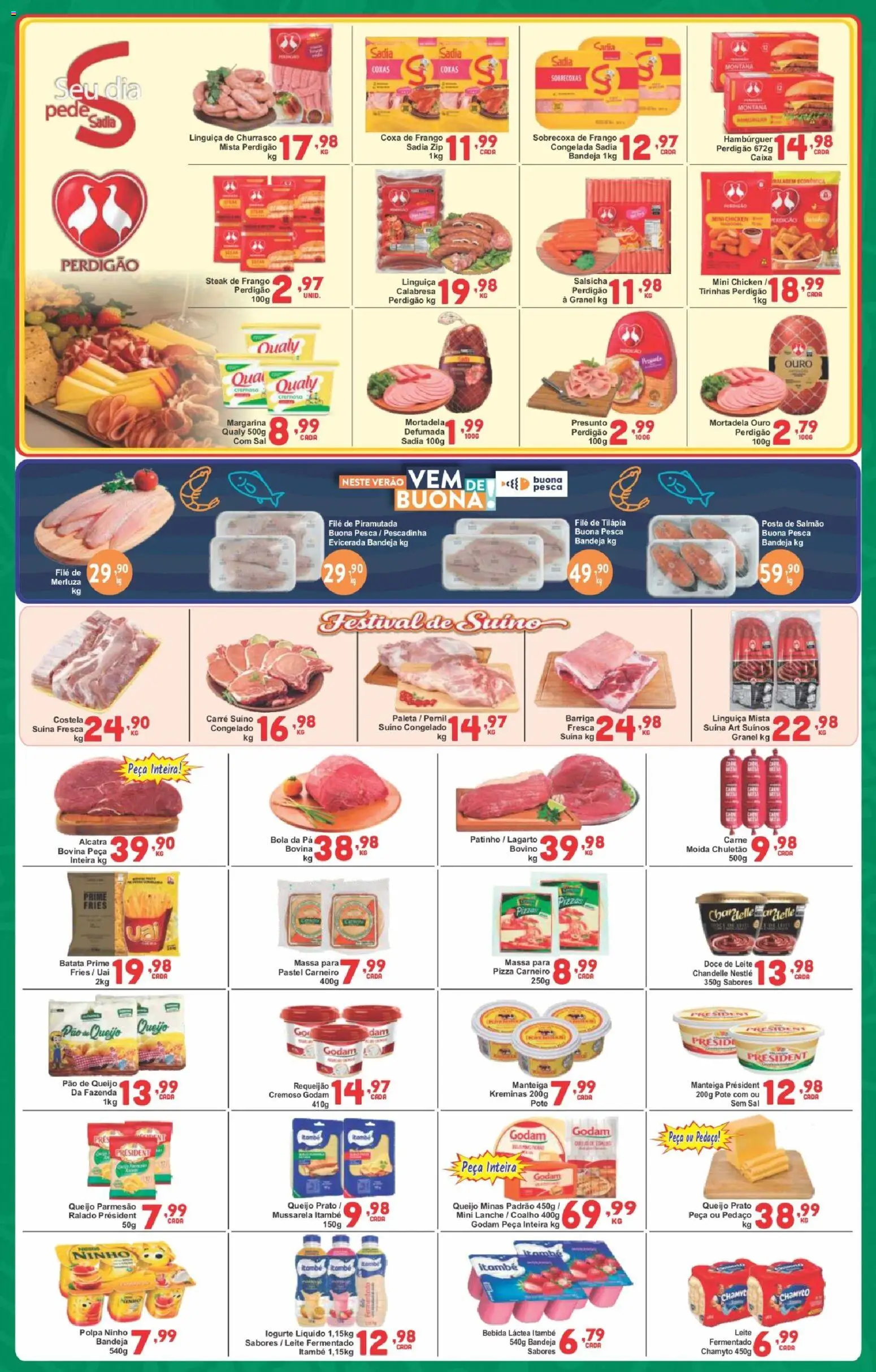 Rede Super Compras Folheto - válido de 23.03.2026 | Página: 3 | Produtos: Caixa, Leite, Tilápia, Queijo parmesão