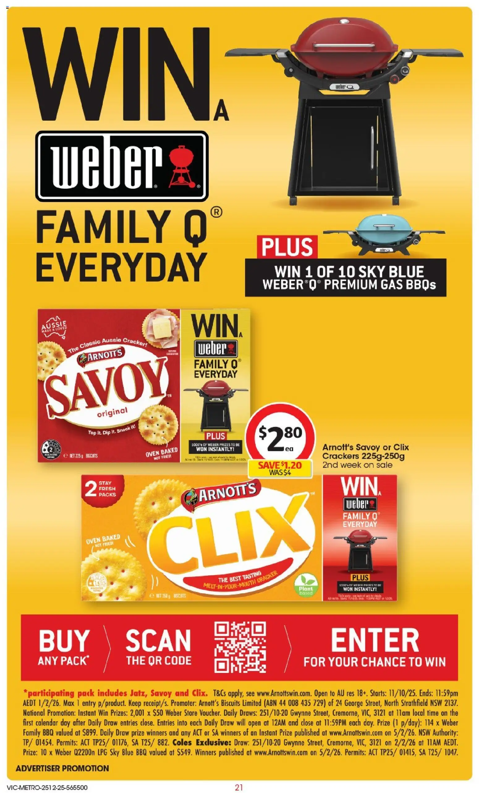 Coles catalogue - valid from 25.12.2025 | Page: 22 | Products: Crackers, Plant, Biscuits, Oven