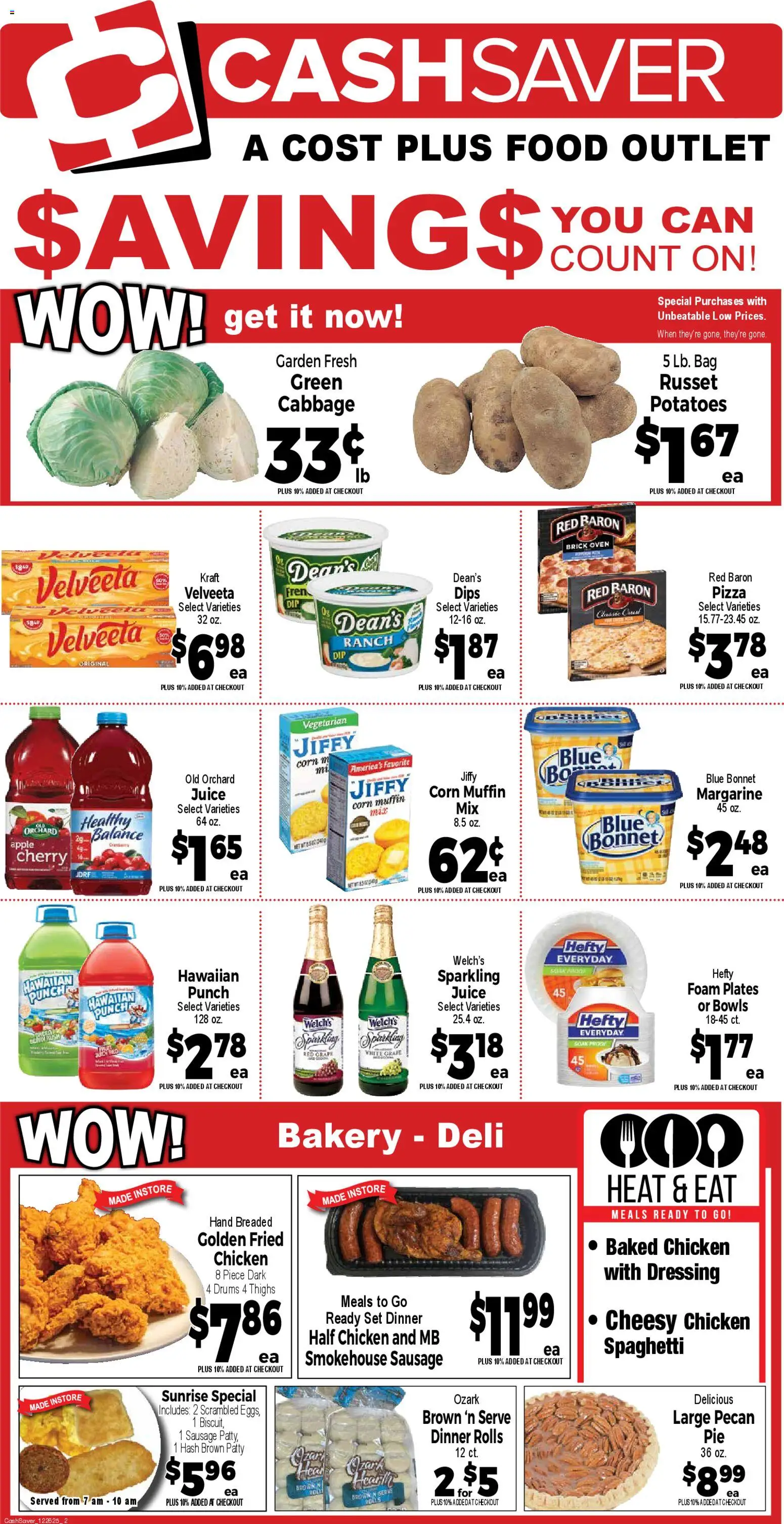 Market Basket Cash Saver - valid from 26.12.2025 | Page: 2 | Products: Juice, Potatoes, Bag, Oven