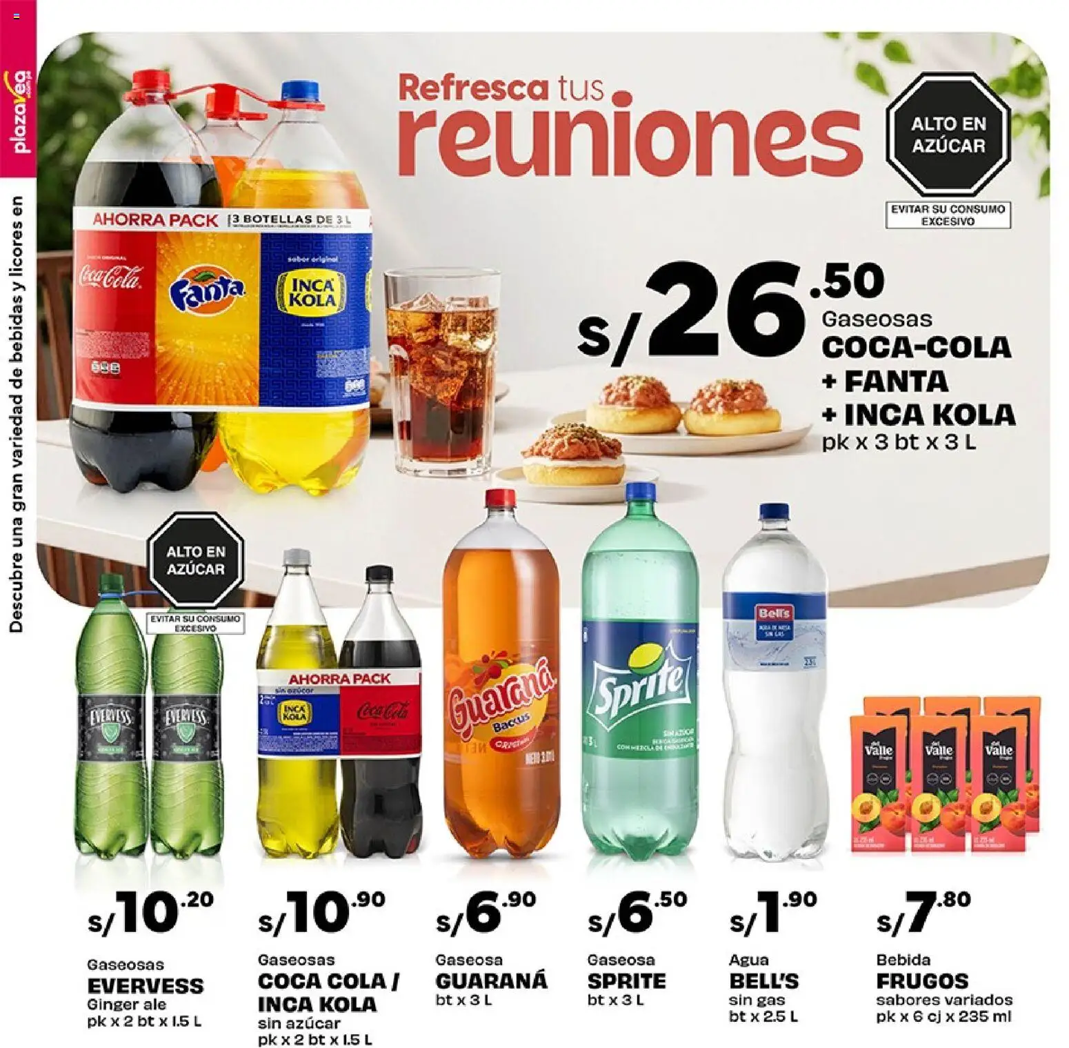 Catálogo Plaza Vea válido desde 02.01.2026 | Página: 6 | Productos: Gaseosas