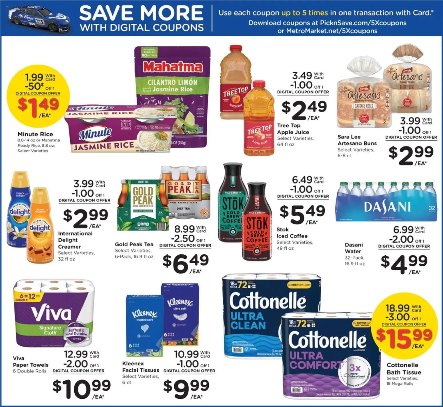 Pick ‘n Save Weekly Ad - valid from 18.02.2026 | Page: 8 | Products: Bath, Juice, Rice, Water