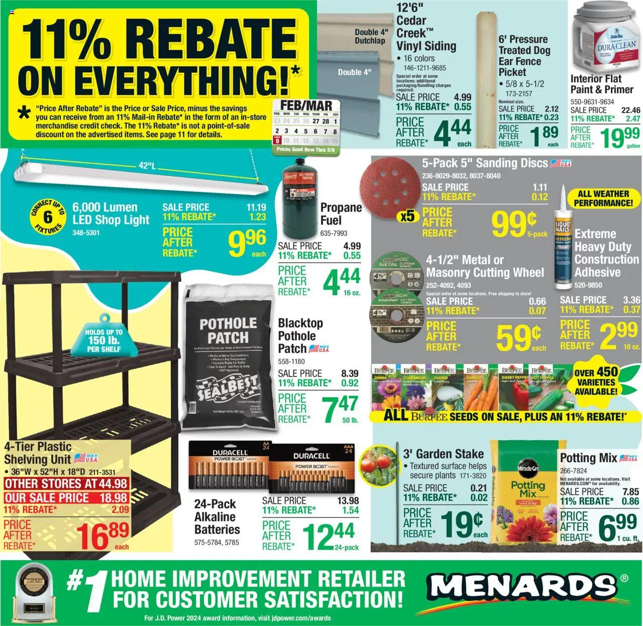 Menards Weekly Ad 02/26 03/09 2025 Sale