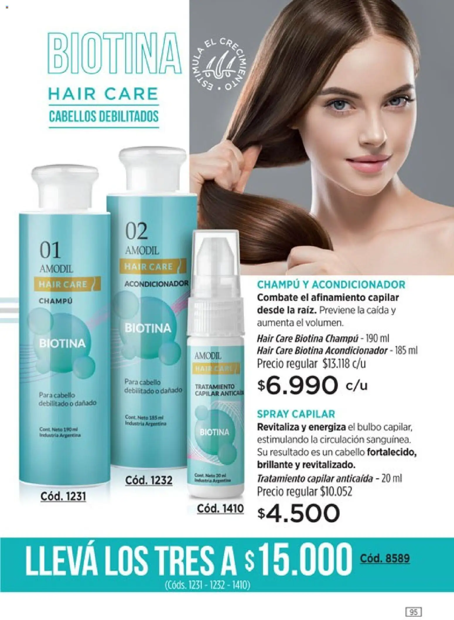 Amodil - Campaña 18/2025 │ válido desde el 30.11.2025 | Página: 95 | Productos: Champú, Acondicionador