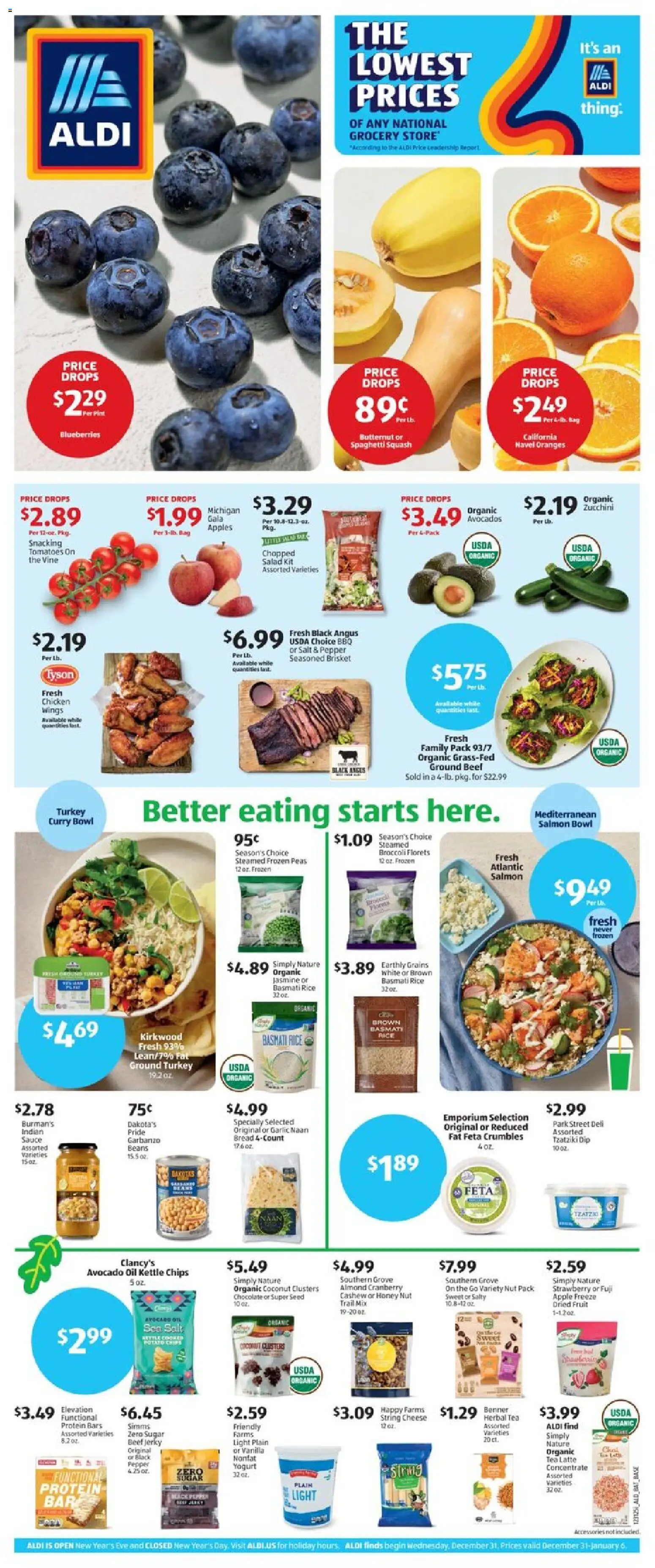 Aldi Weekly Ad - valid from 31.12.2025 | Page: 1 | Products: Pin, Cheese, Chips, Kettle