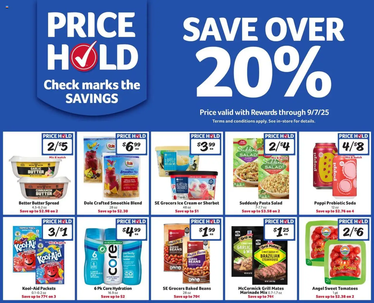 Winn Dixie Weekly Circular - LA - valid from 06.08.2025 | Page: 8 | Products: Tomatoes, Pasta, Ice cream, Salad