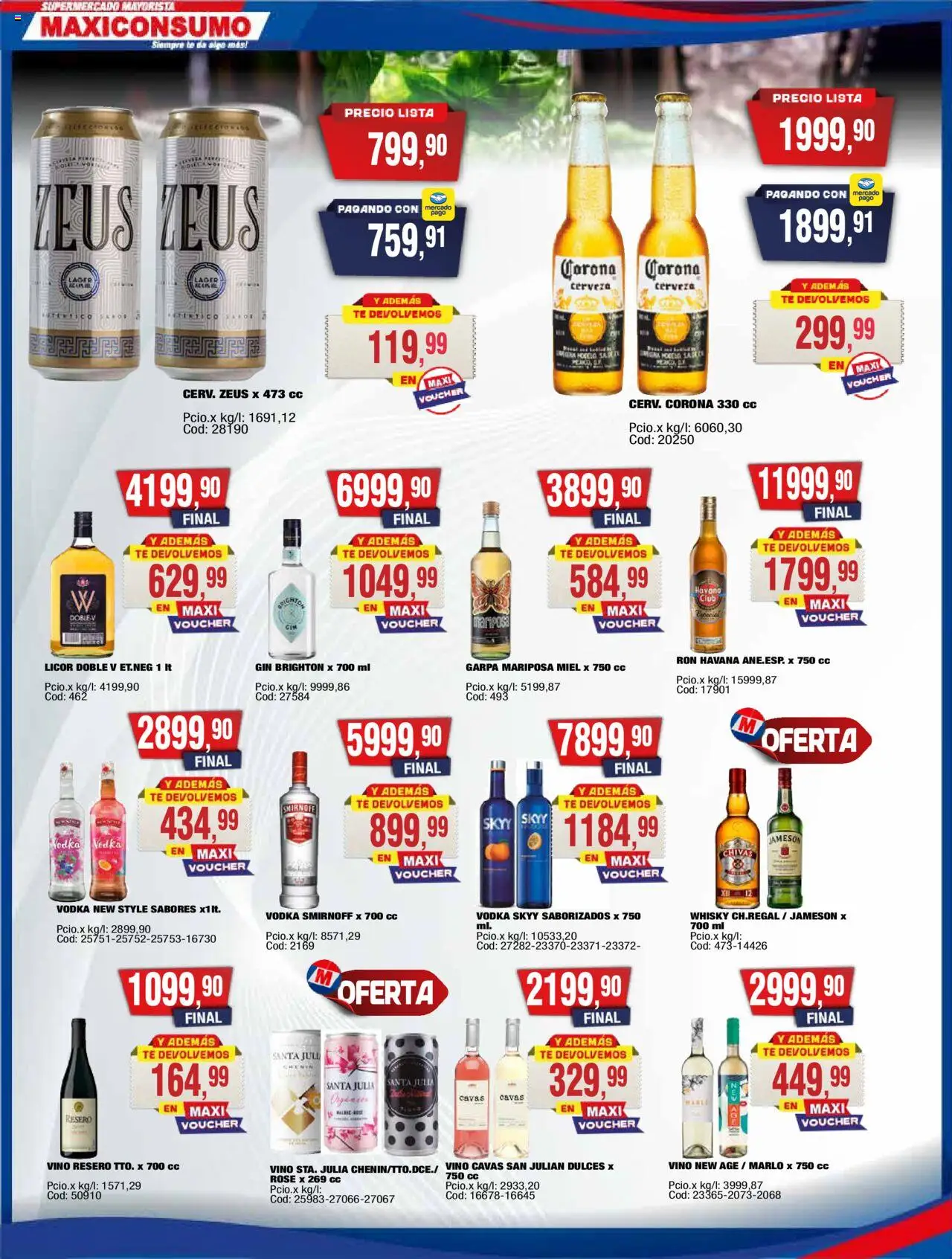 Maxiconsumo ofertas │ válido desde el 20.10.2025 | Página: 16 | Productos: Vodka, Whisky, Cerveza, Té