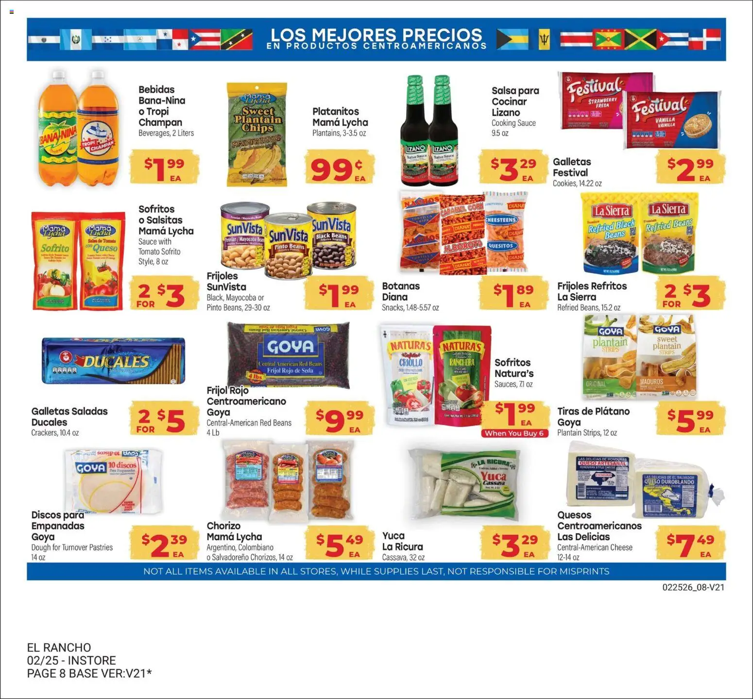 El Rancho Monthly Ad - valid from 03.03.2026 | Page: 8 | Products: Corn, Cheese, Chips, Sauce