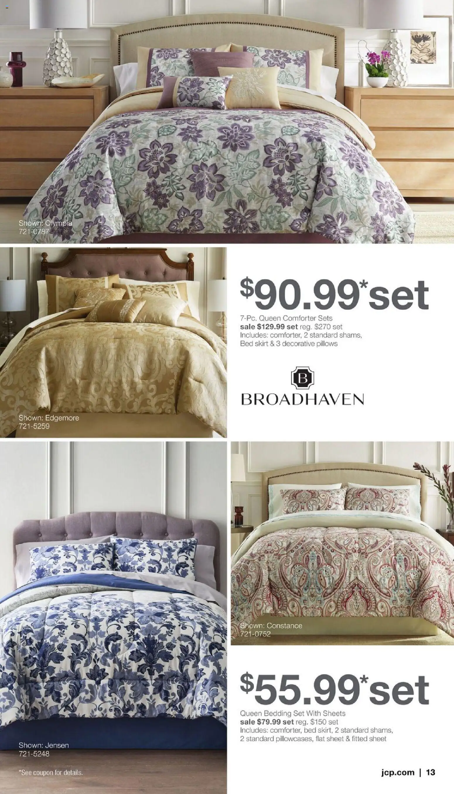 JCPenney Our Biggest Home Sale of the Season - valid from 23.03.2026 | Page: 12 | Products: Bed, Sheet, Fitted Sheet, Bed Skirt