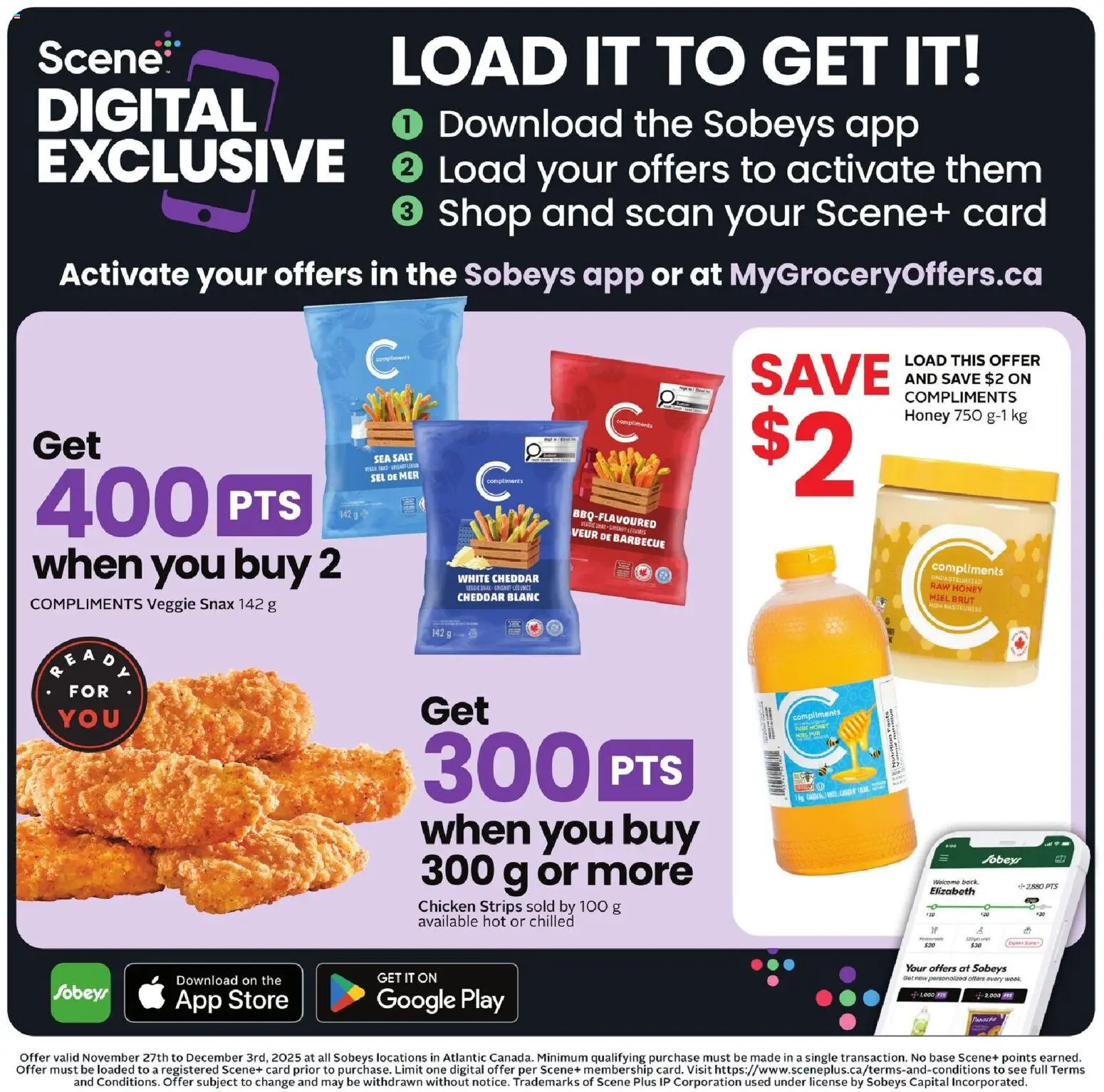 Sobeys flyer valid from 27.11.2025 | Page: 13 | Products: Chicken