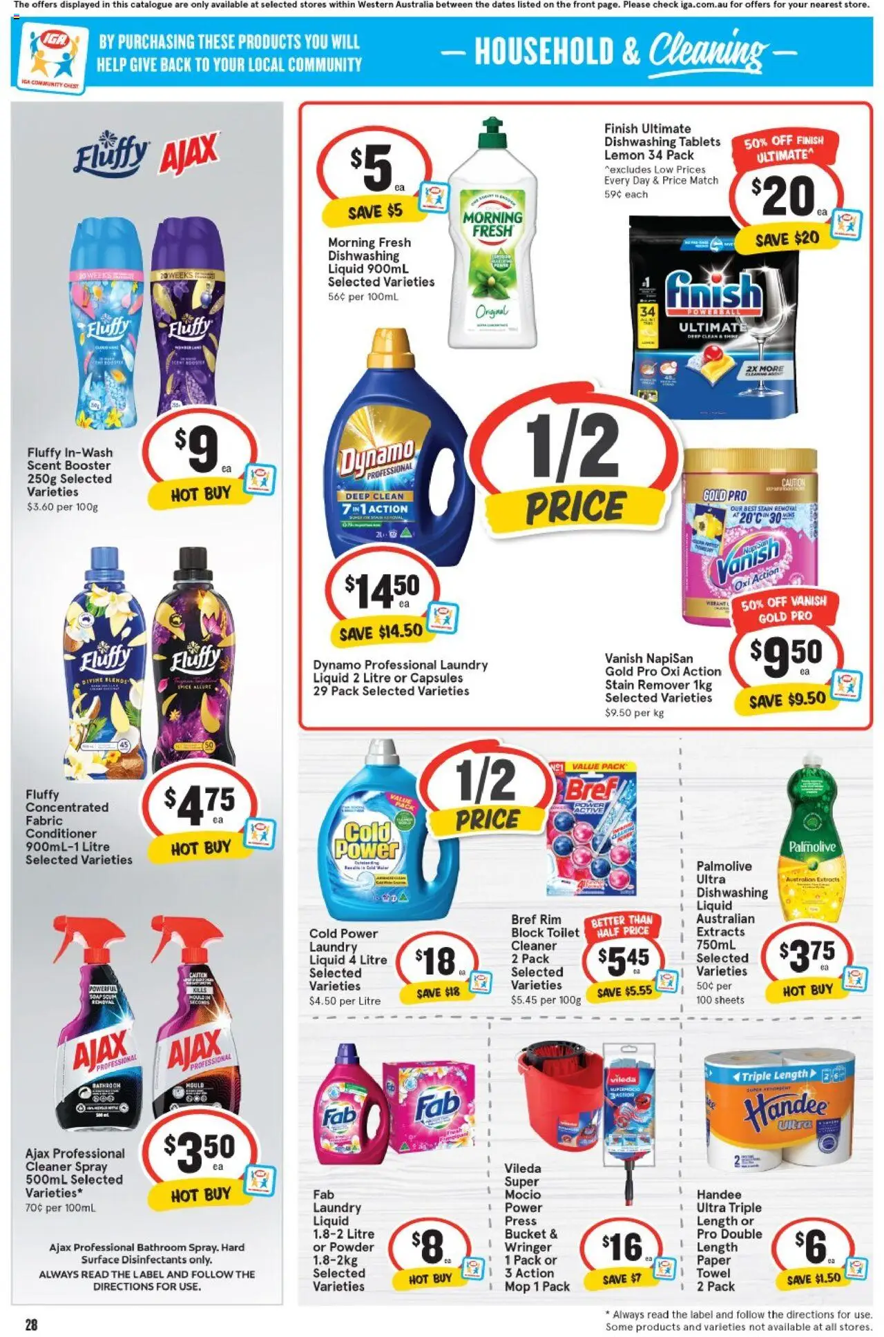 IGA catalogue - valid from 13.08.2025 | Page: 28 | Products: Household, Mop, Lemon, Press
