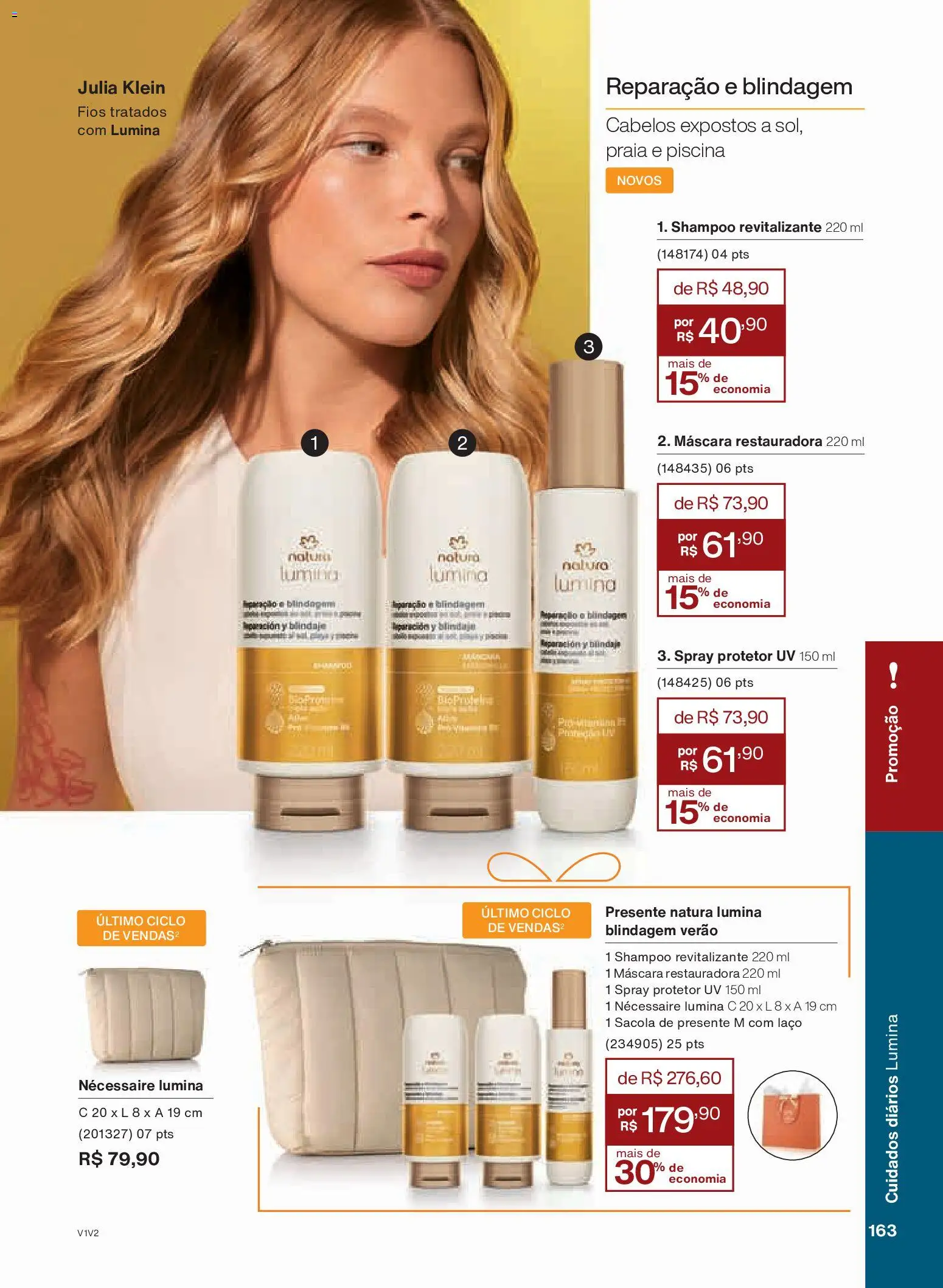 Natura Folheto - válido de 26.11.2025 | Página: 163 | Produtos: Shampoo, Pó, Necessaire, Piscina