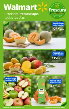 Vista previa de Walmart folleto Calidad y precios bajos, nuevo folleto de la tienda, válido en México a partir del 17.03.2026