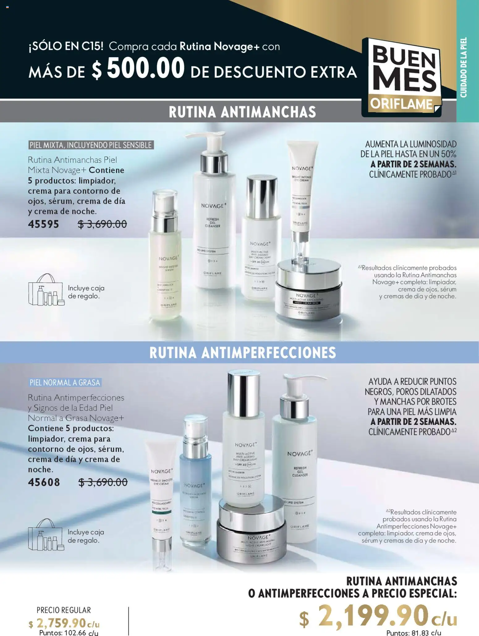 Nuevas ofertas de Oriflame válidas en toda la República Mexicana desde el 25.10.2025. ¡Encuentra las mejores ofertas en Oriflame Buen Fin! | Página: 83 | Productos: Serum, Crema, Contorno, Caja