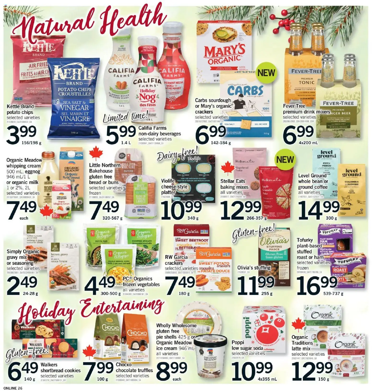 Fortinos flyer valid from 11.12.2025 | Page: 25 | Products: Cream, Ice cream, Kettle, Chocolate