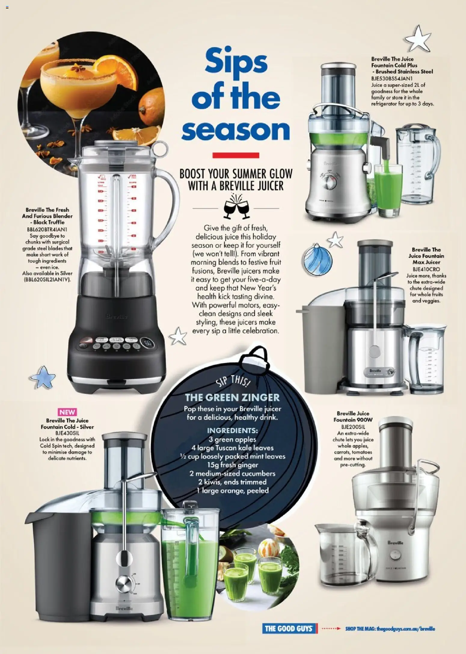 The Good Guys catalogue - valid from 08.12.2025 | Page: 3 | Products: Juice, Apples, Blender, Juicer