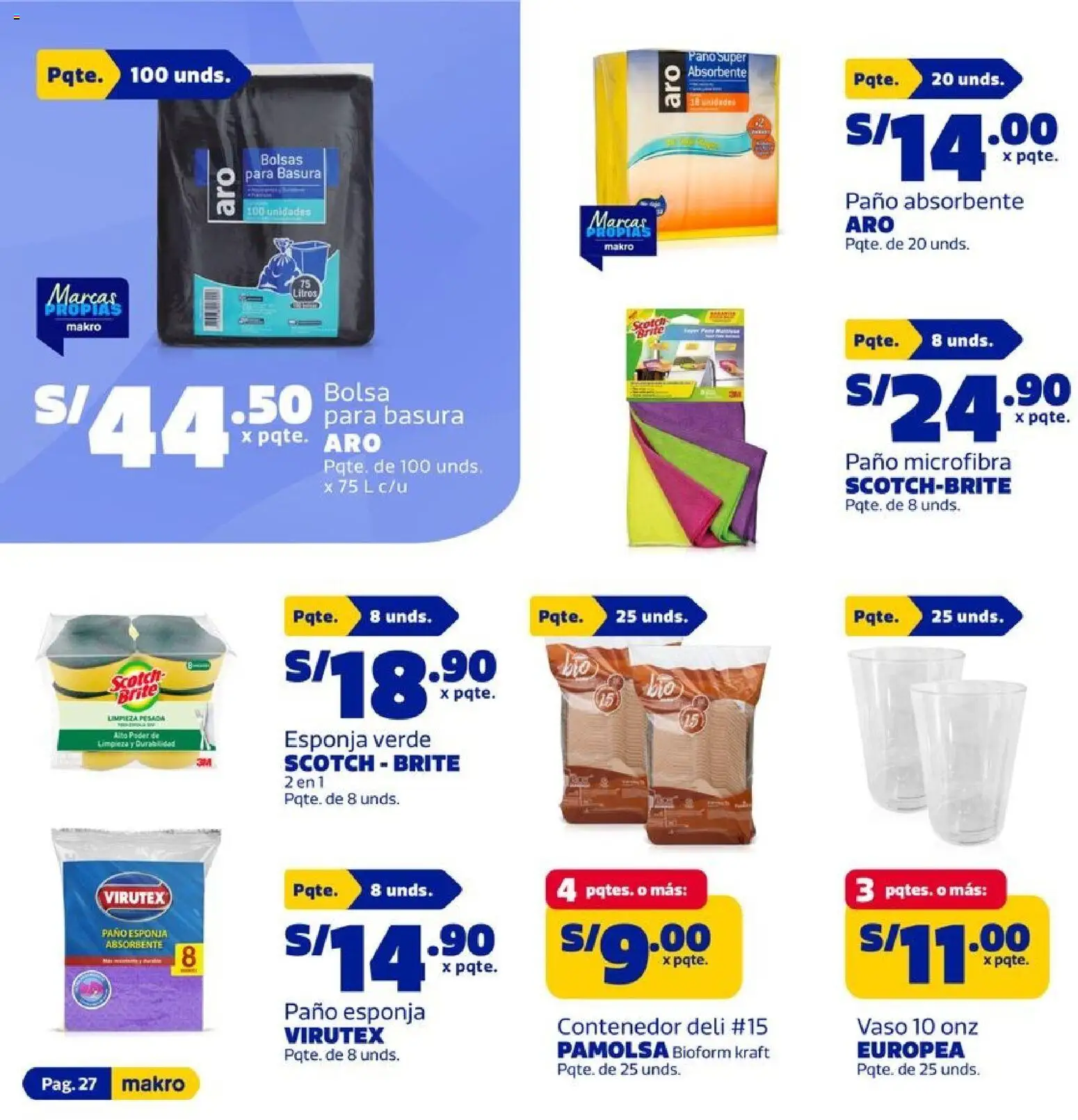 Catálogo Makro válido desde 15.01.2026 | Página: 27 | Productos: Esponja, Bolsa