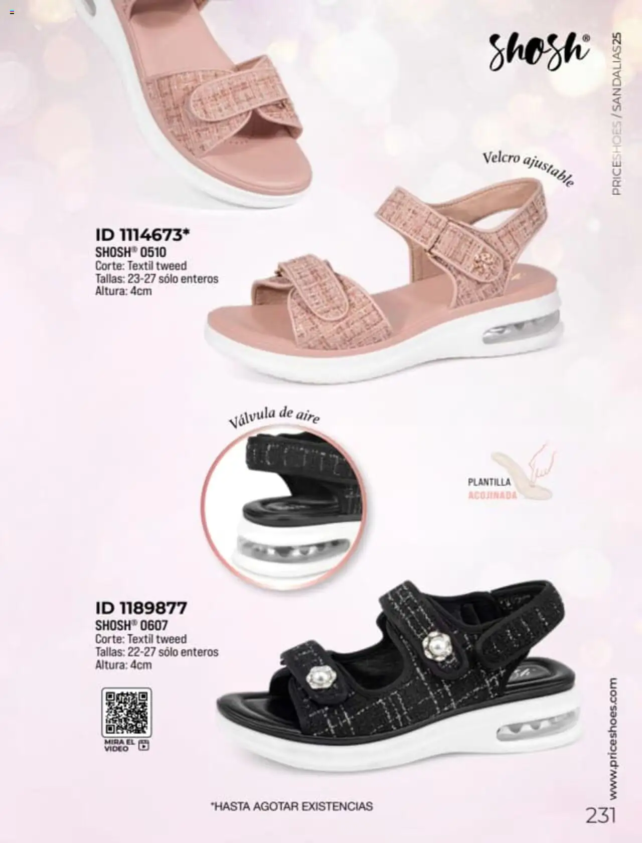 Nuevas ofertas de Price Shoes válidas en toda la República Mexicana desde el 27.01.2025. ¡Encuentra las mejores ofertas en Price Shoes catálogo Sandalias! | Página: 231 | Productos: Válvula, Video
