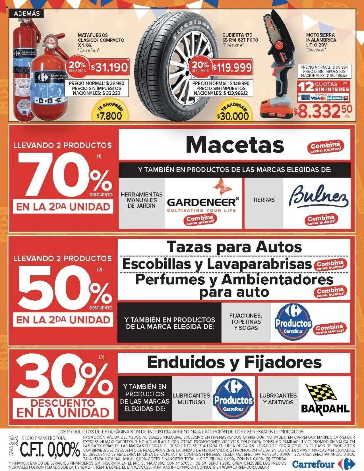 Carrefour ofertas - CABA │ válido desde el 19.08.2025 | Página: 20 | Productos: Caso, Banco, Sobre, Polvo