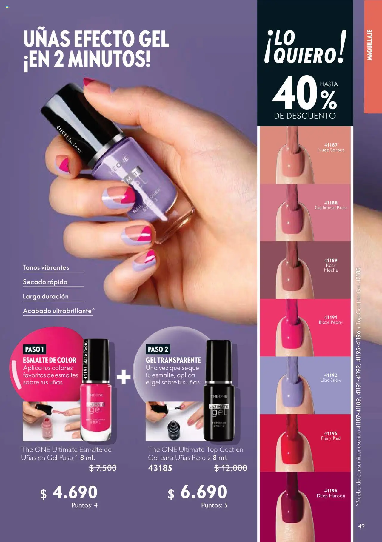 Oriflame - Catálogo │ válido desde el 13.09.2025 | Página: 49 | Productos: Top, Maquillaje, Sobre