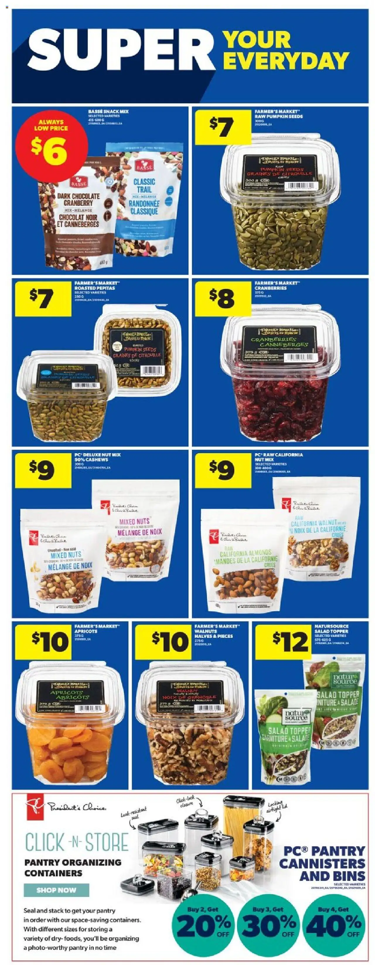 Real Canadian Superstore flyer valid from 16.10.2025 | Page: 23 | Products: Nuts, PC, Chocolate, Pumpkin